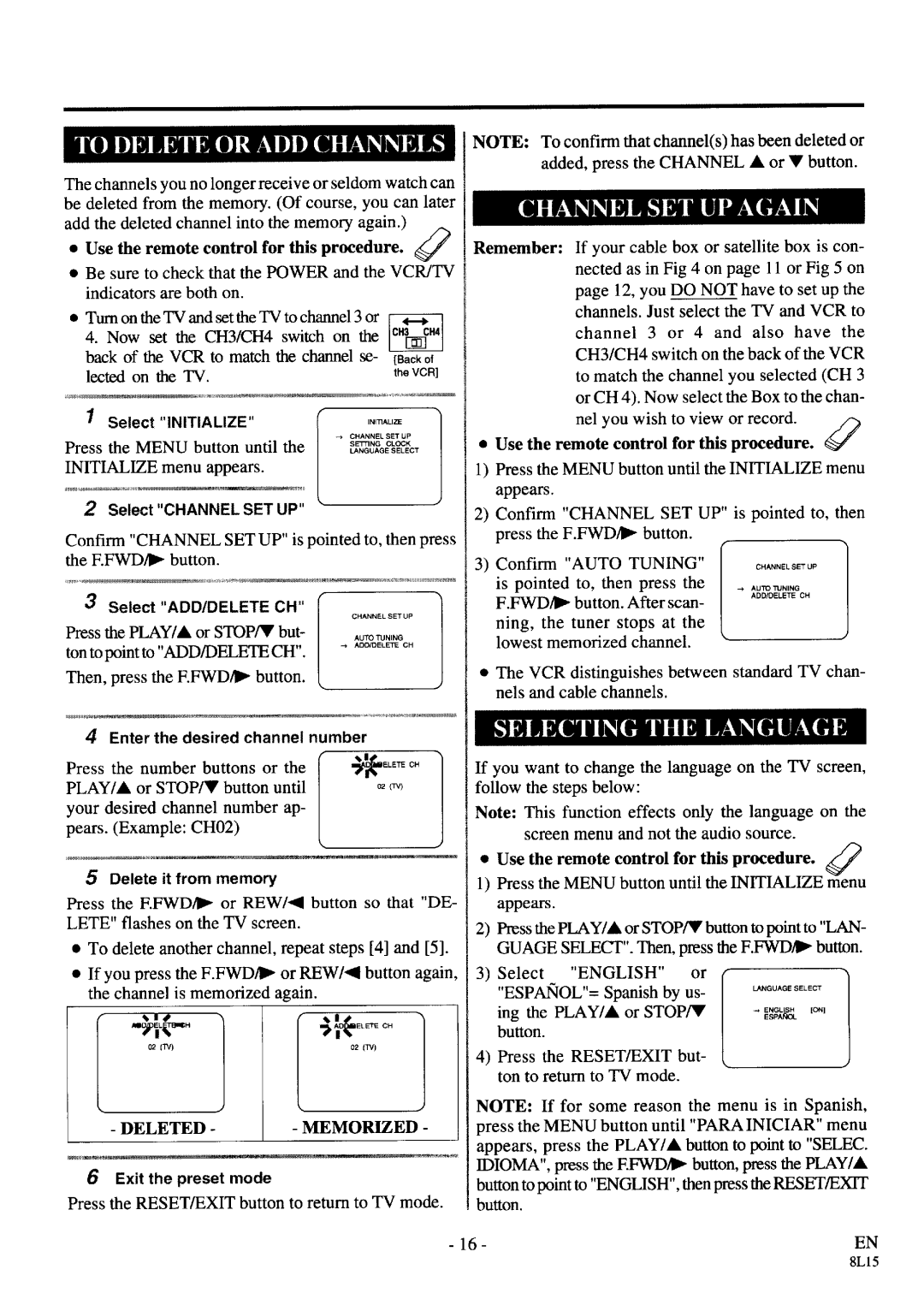 Symphonic VR-69WF manual 