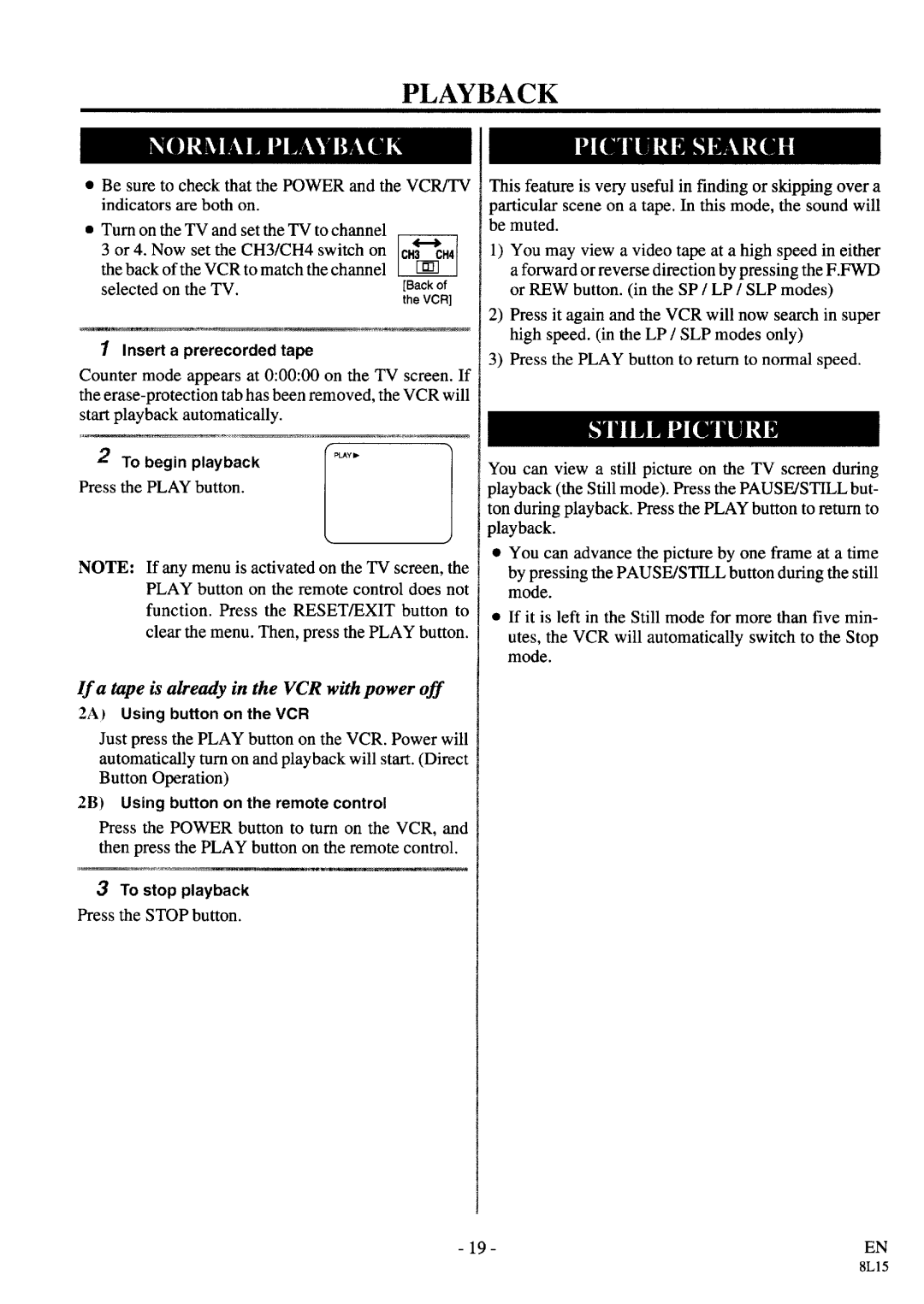 Symphonic VR-69WF manual 