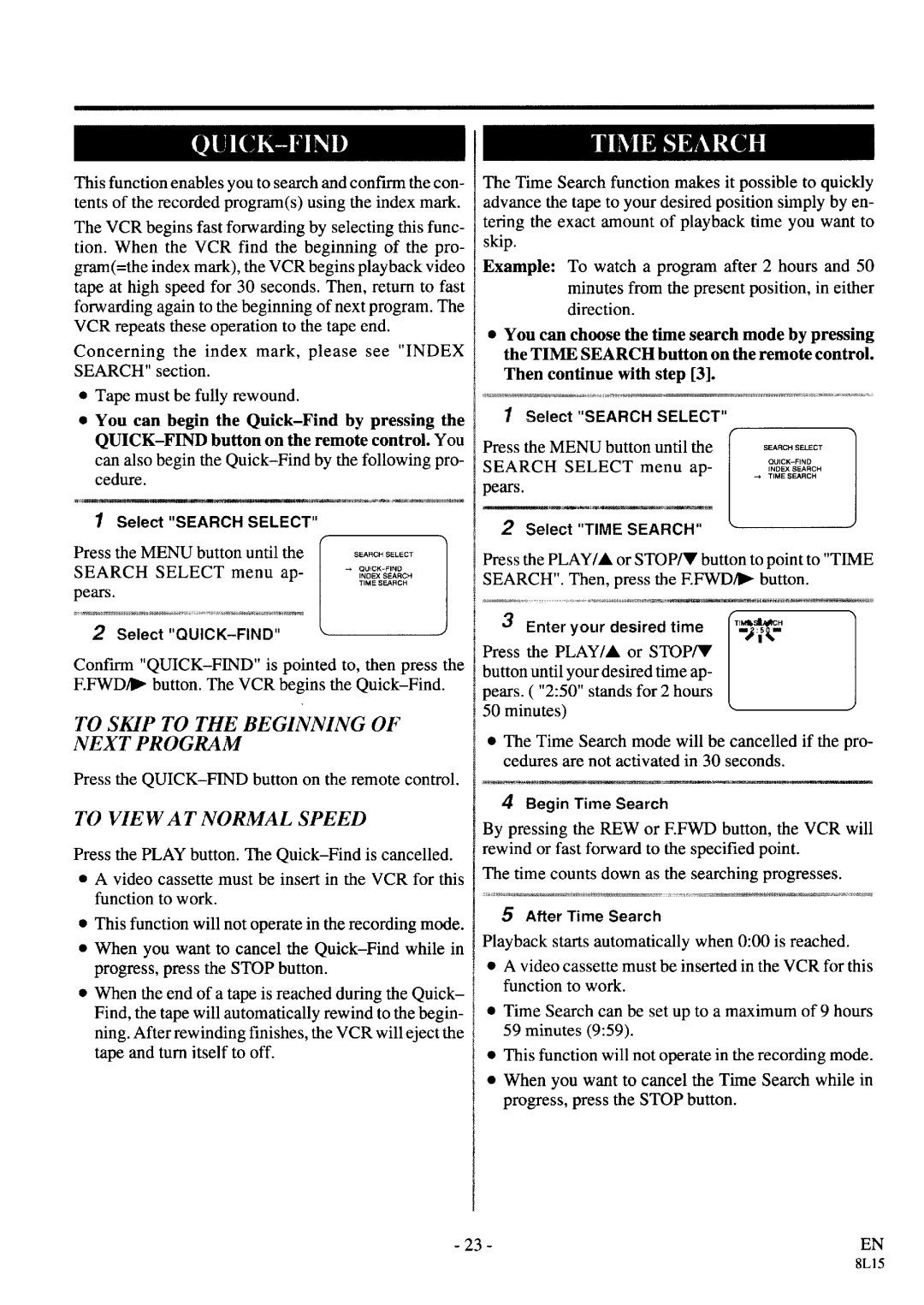 Symphonic VR-69WF manual 