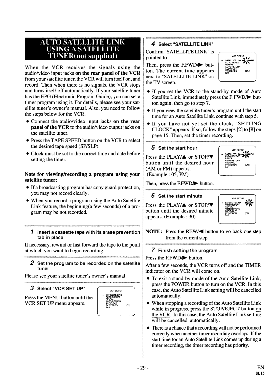 Symphonic VR-69WF manual 