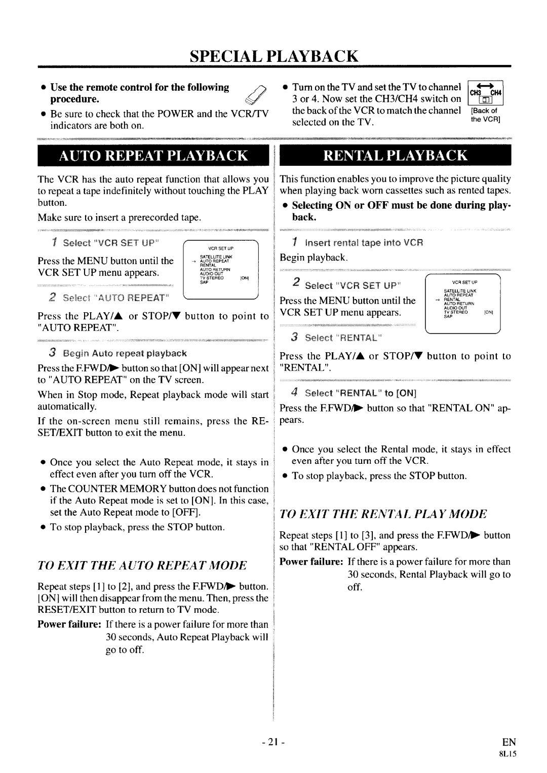 Symphonic VR-79WF manual 