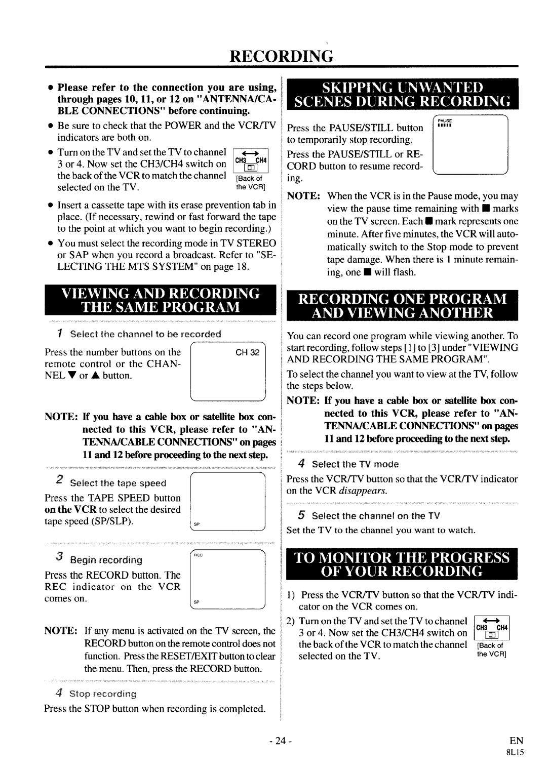 Symphonic VR-79WF manual 