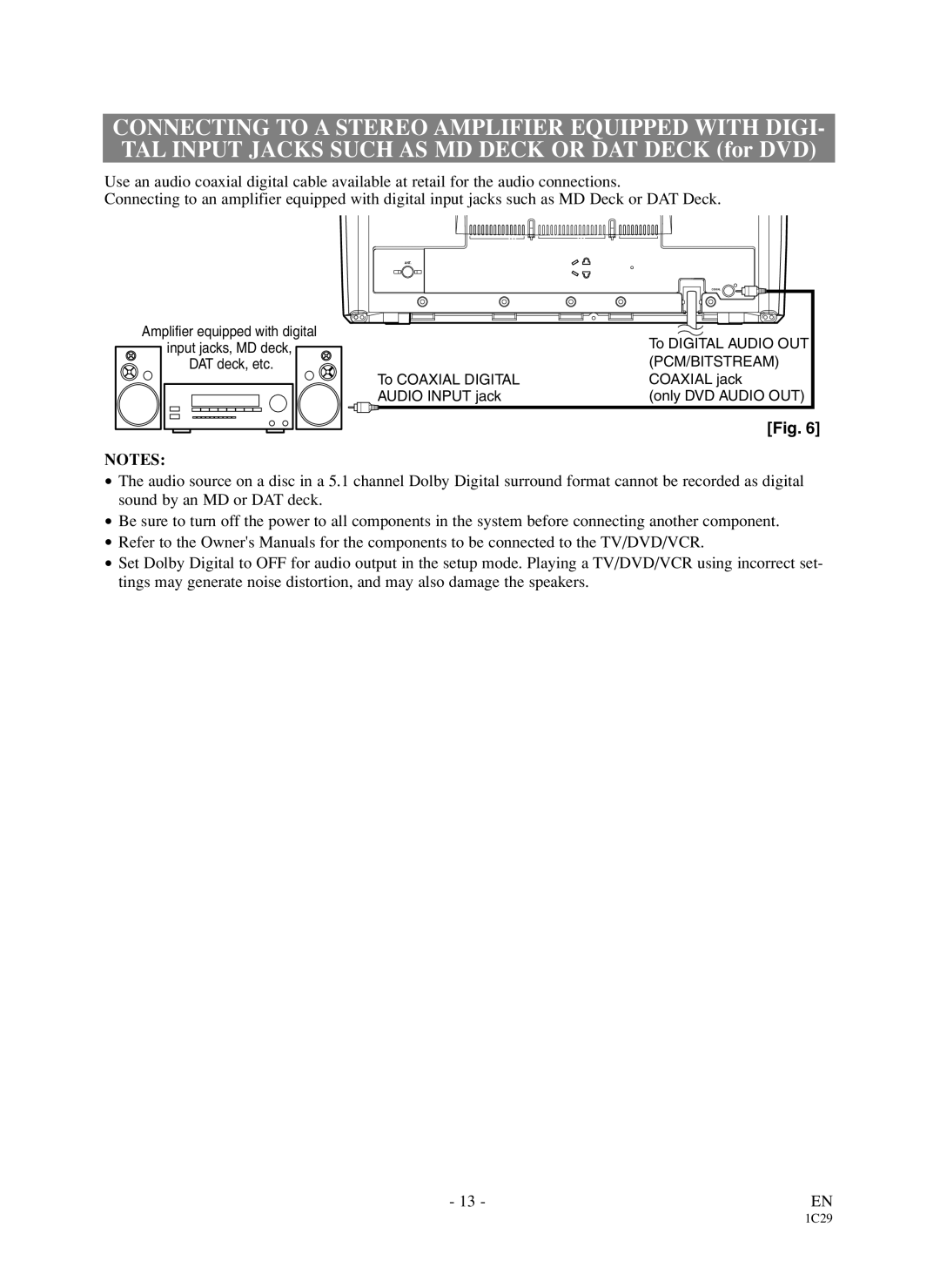 Symphonic WF719 owner manual Pcm/Bitstream 