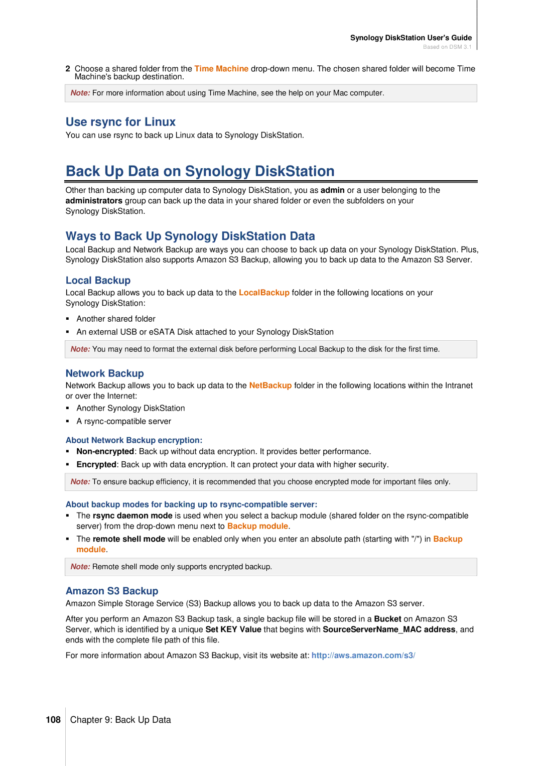 Synology DS411SLIM Back Up Data on Synology DiskStation, Use rsync for Linux, Ways to Back Up Synology DiskStation Data 