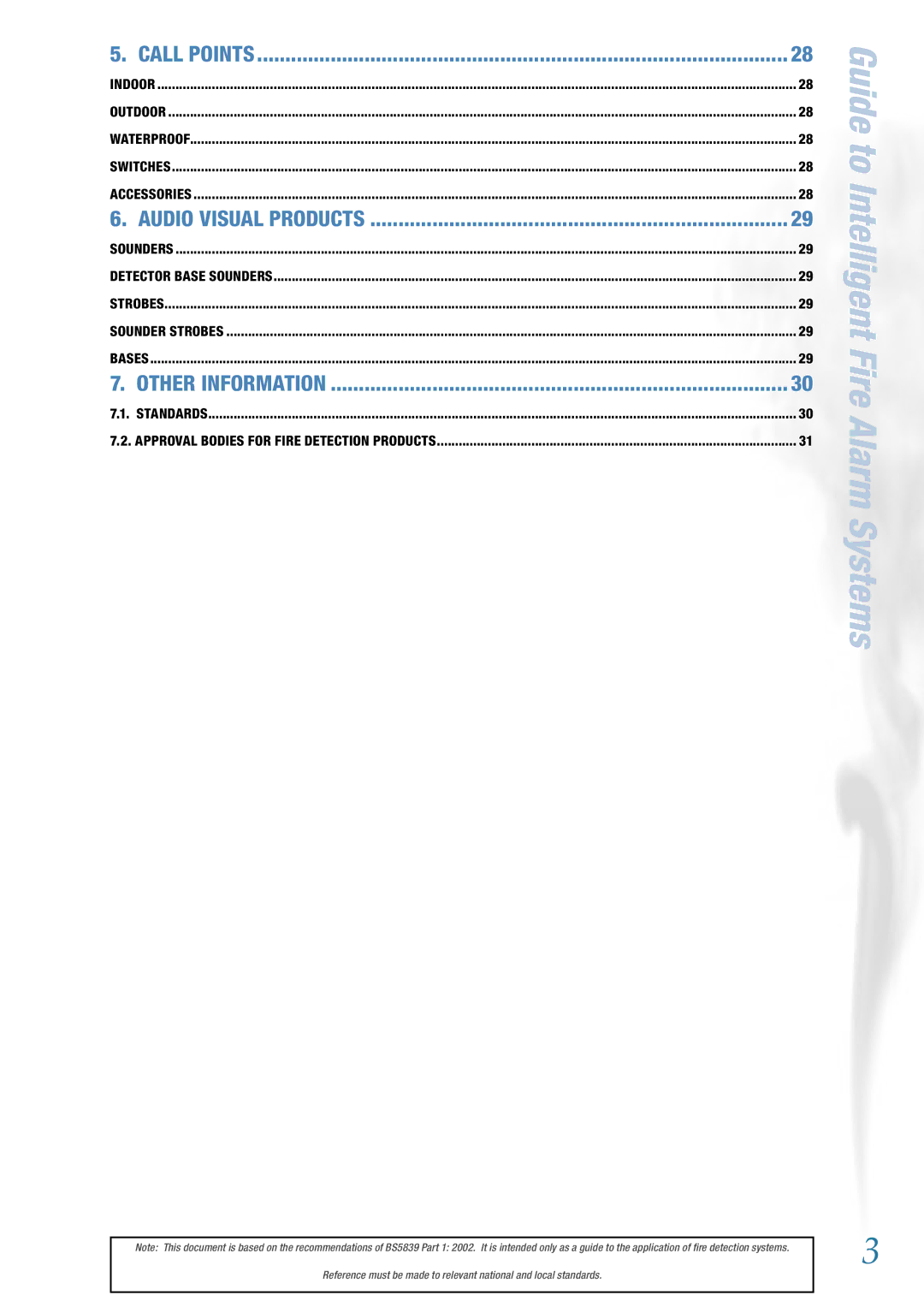 System Sensor BS5839 manual Guide to Intelligent Fire Alarm Systems 