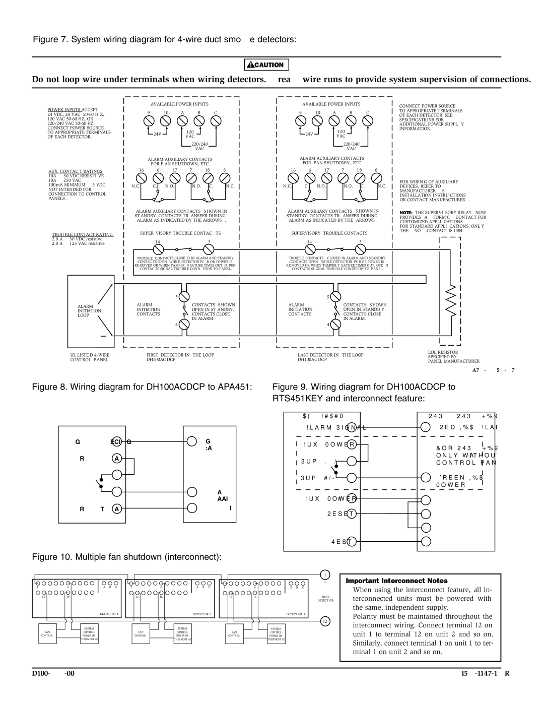 System Sensor DH100ACDCP specifications A78-2352-27 