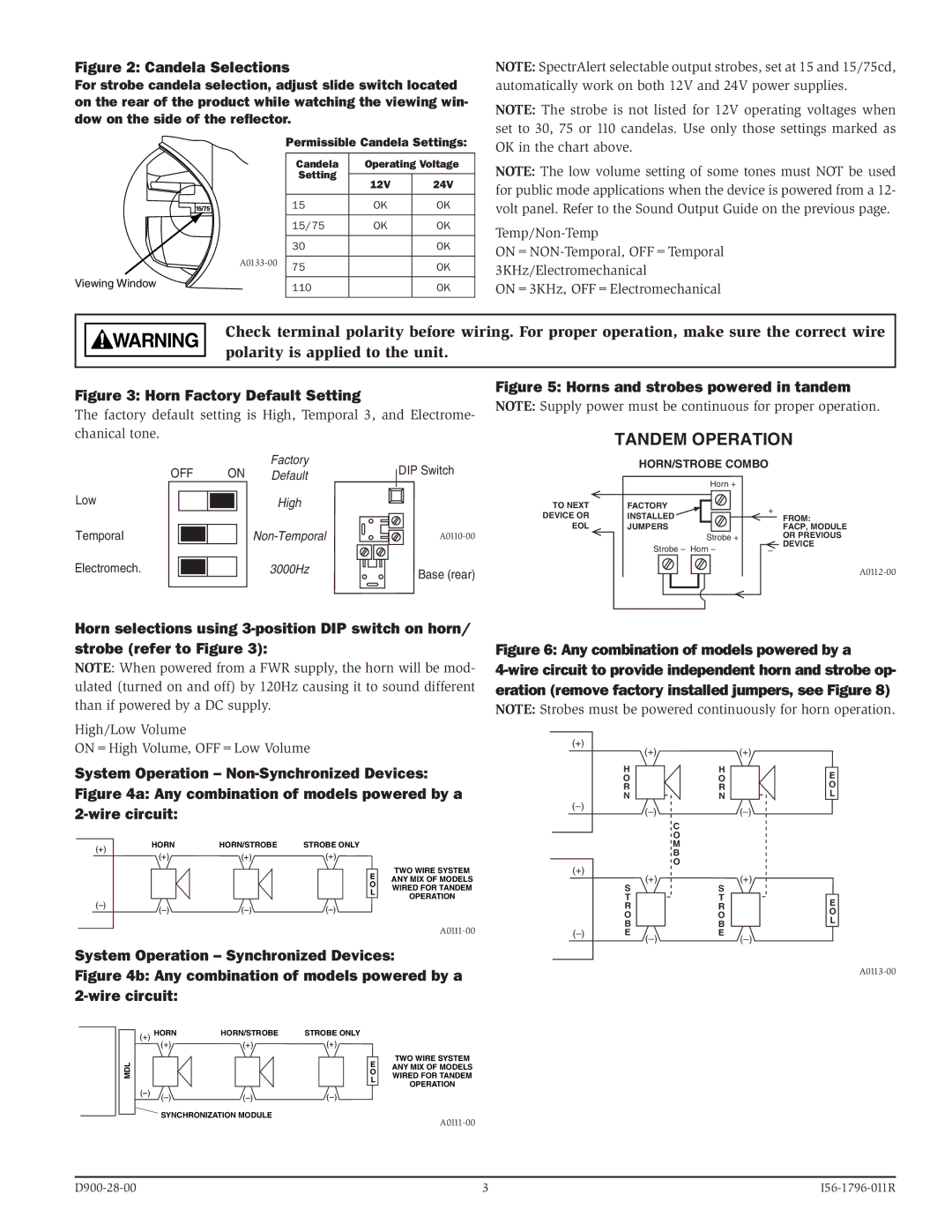 System Sensor S1224MC specifications Wire circuit, System Operation Synchronized Devices 