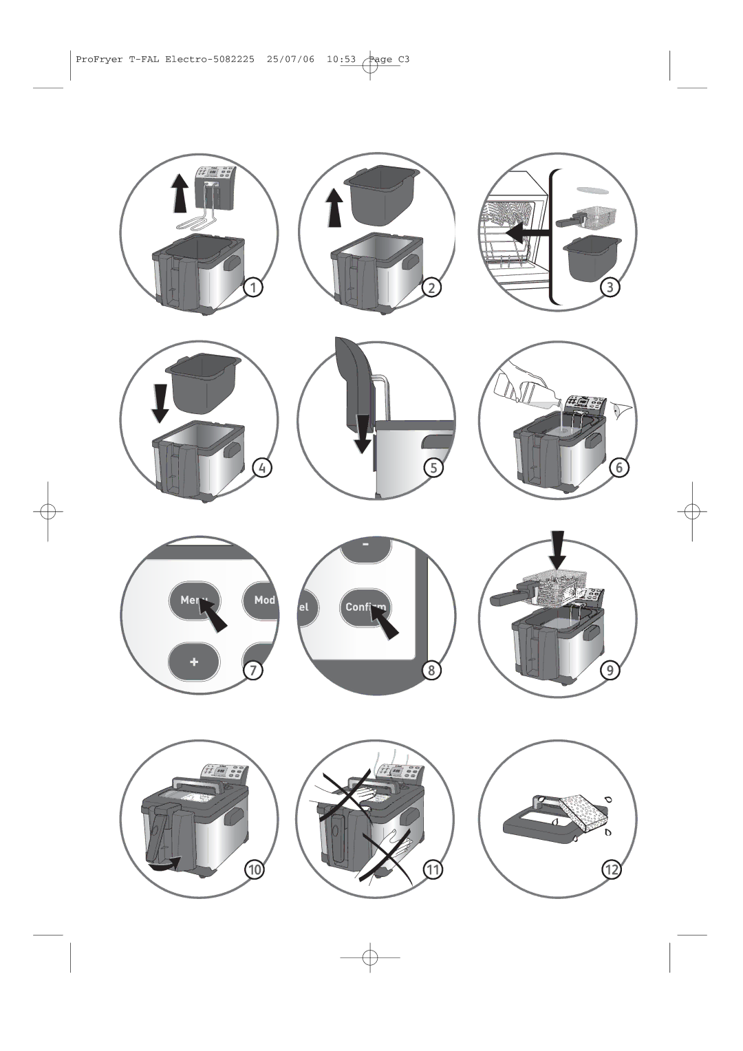 T-Fal Family Pro-Fryer manual 1112 