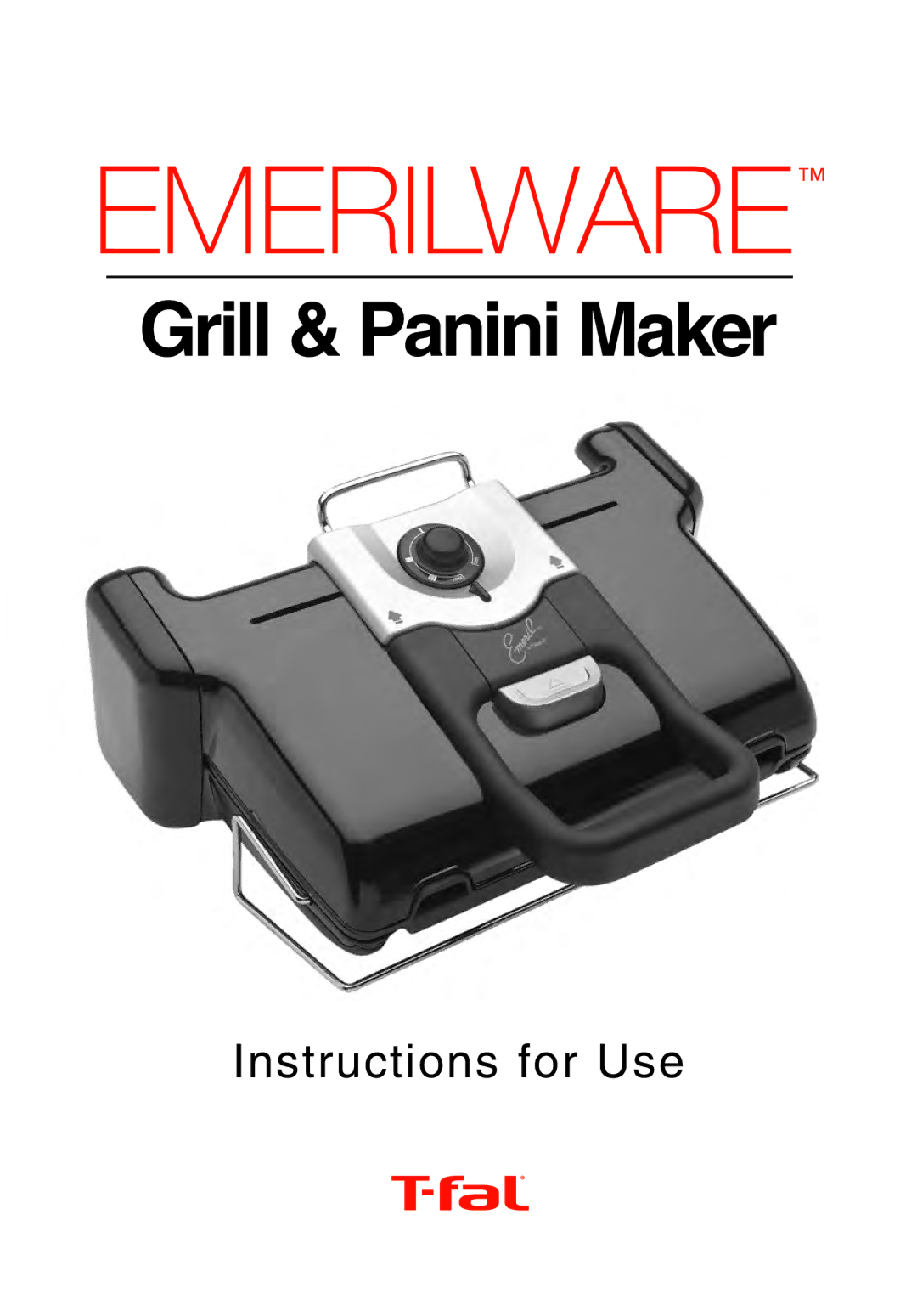 T-Fal Use Grill & Panini Maker manual 