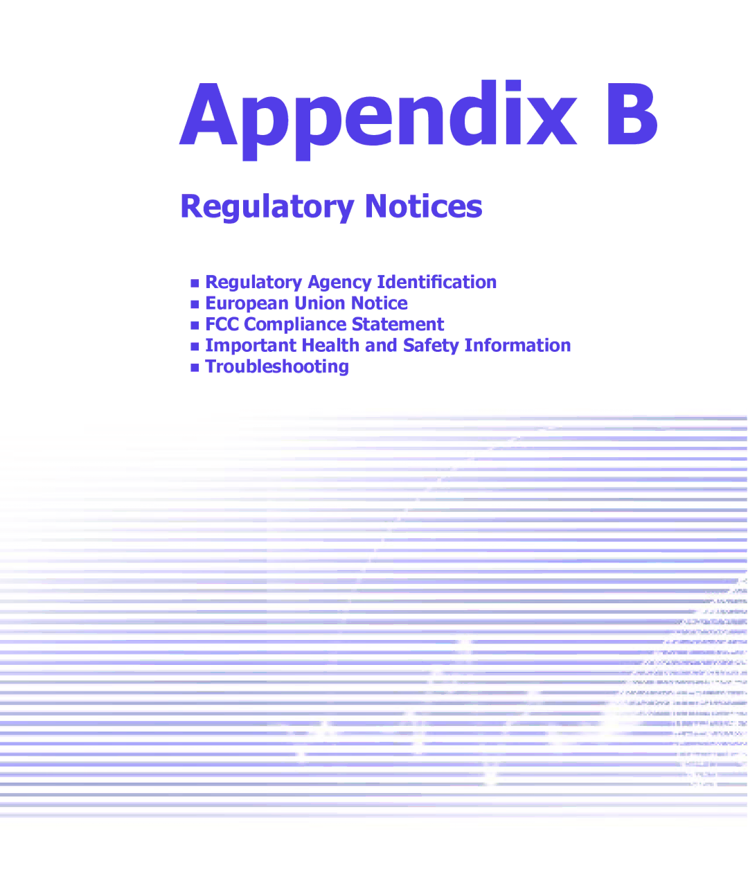 T-Mobile MDA III manual Appendix B, Regulatory Notices 