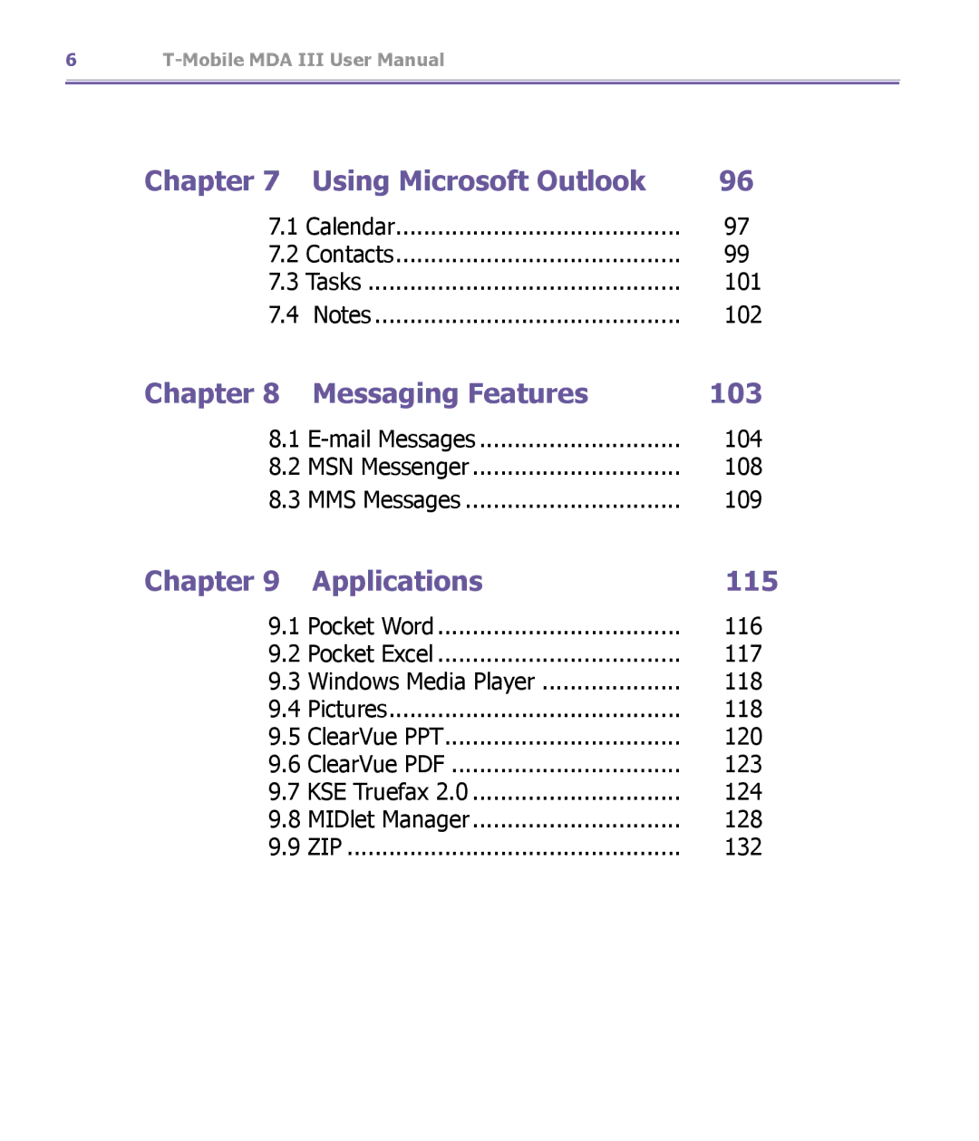 T-Mobile MDA III manual Using Microsoft Outlook 