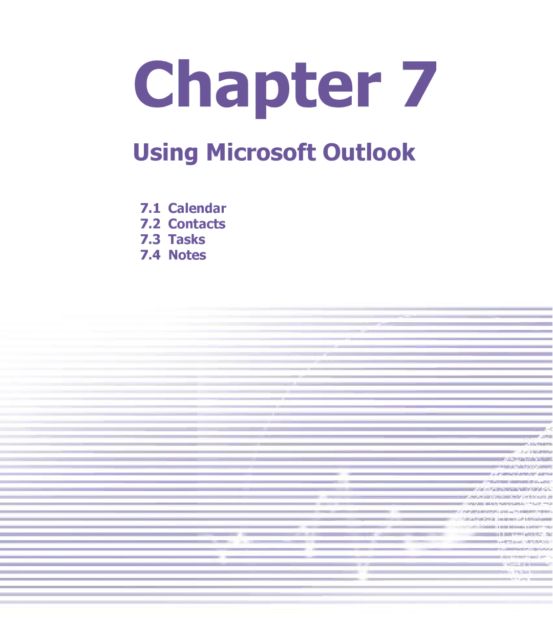 T-Mobile MDA III manual Using Microsoft Outlook, Calendar Contacts Tasks 