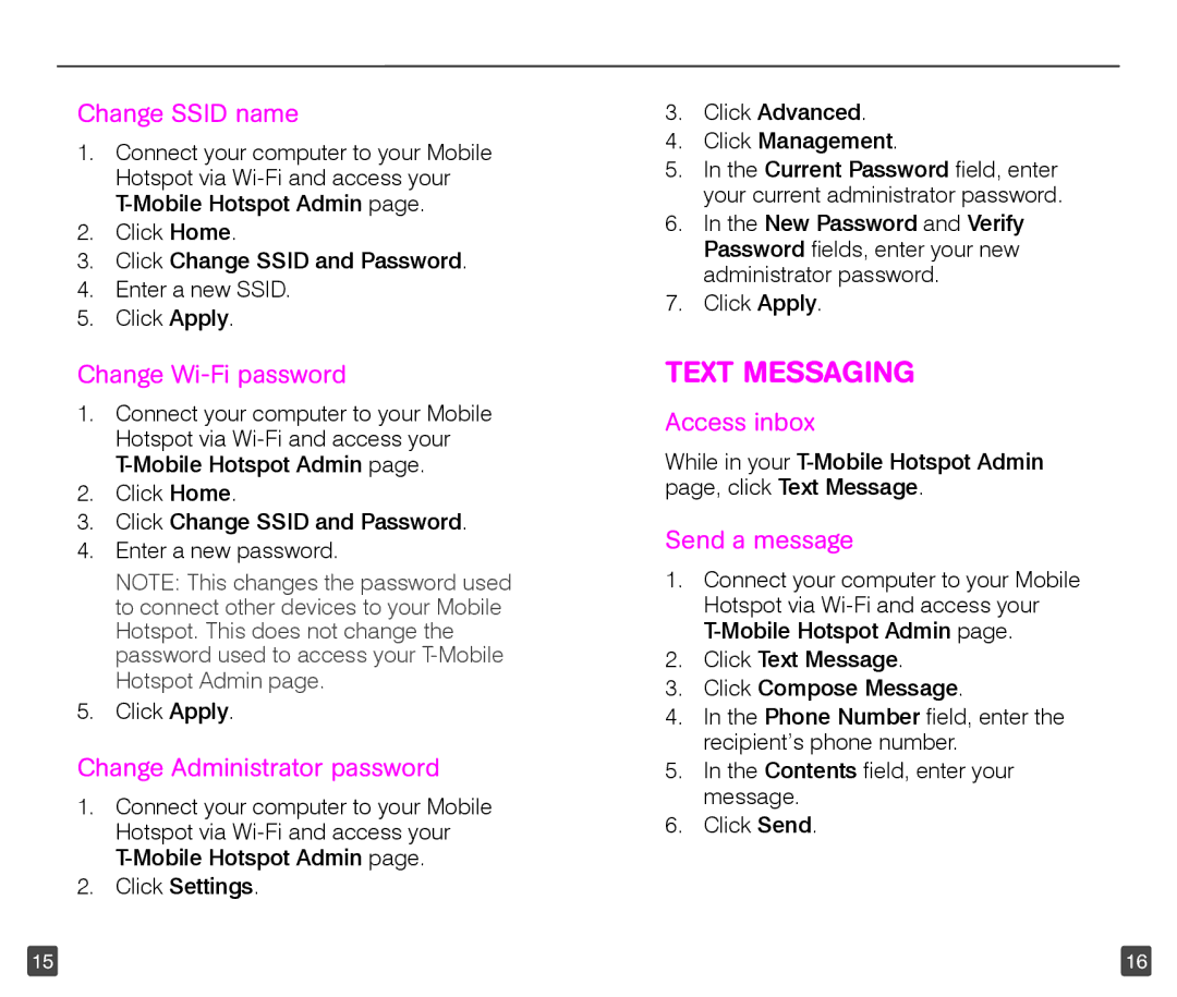 T-Mobile TM1758 manual Text Messaging 