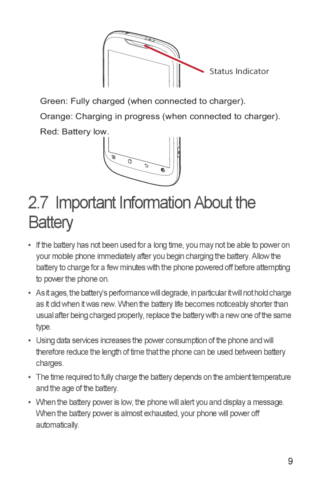 T-Mobile U8680 manual Important Information About the Battery 