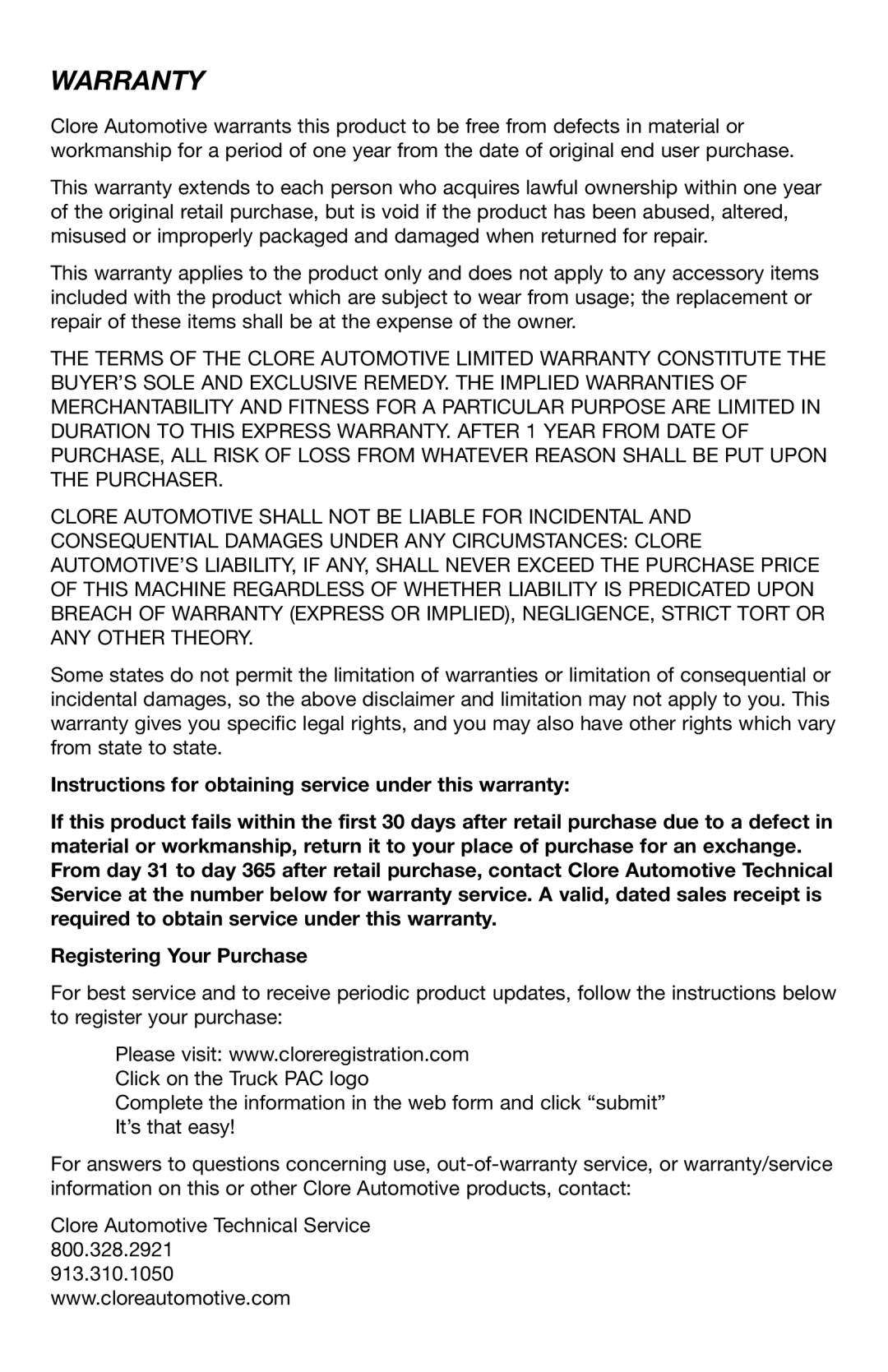 T-Tech ES8000, ES6000 user manual Warranty 