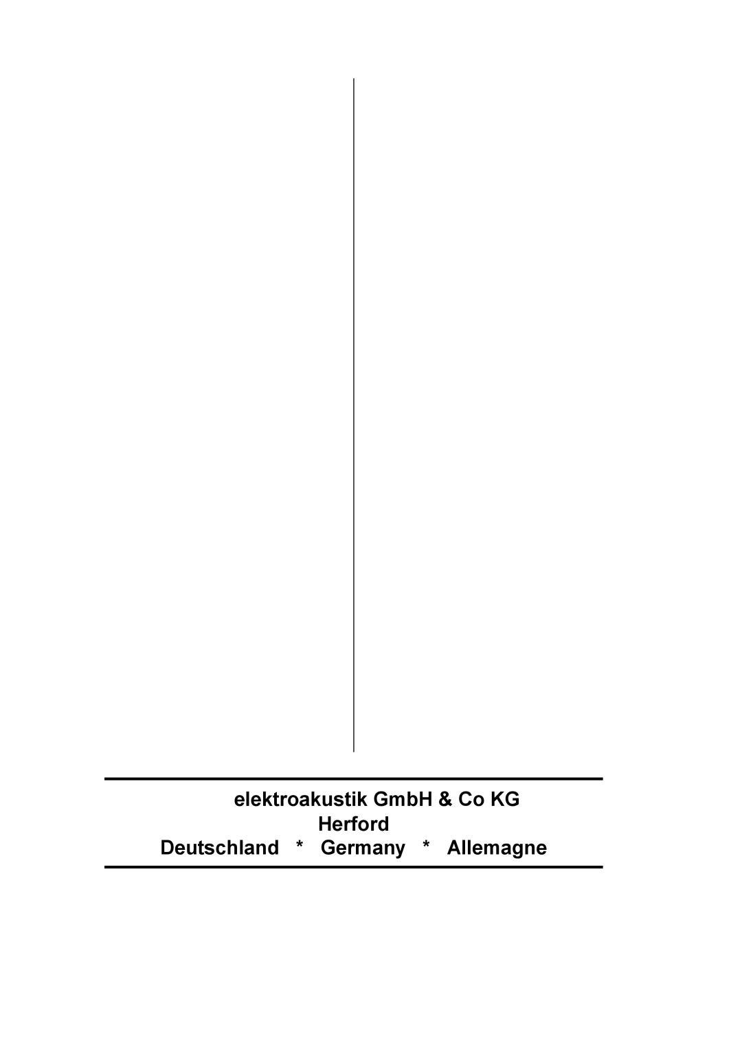 T+A Elektroakustik K 6 user manual 