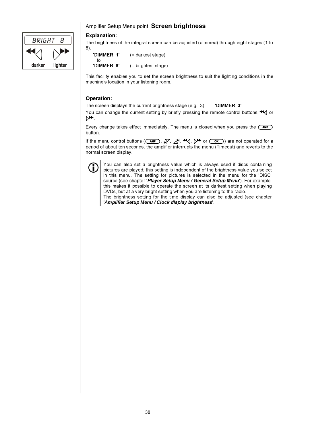 T+A Elektroakustik K1 AV user manual = darkest stage 