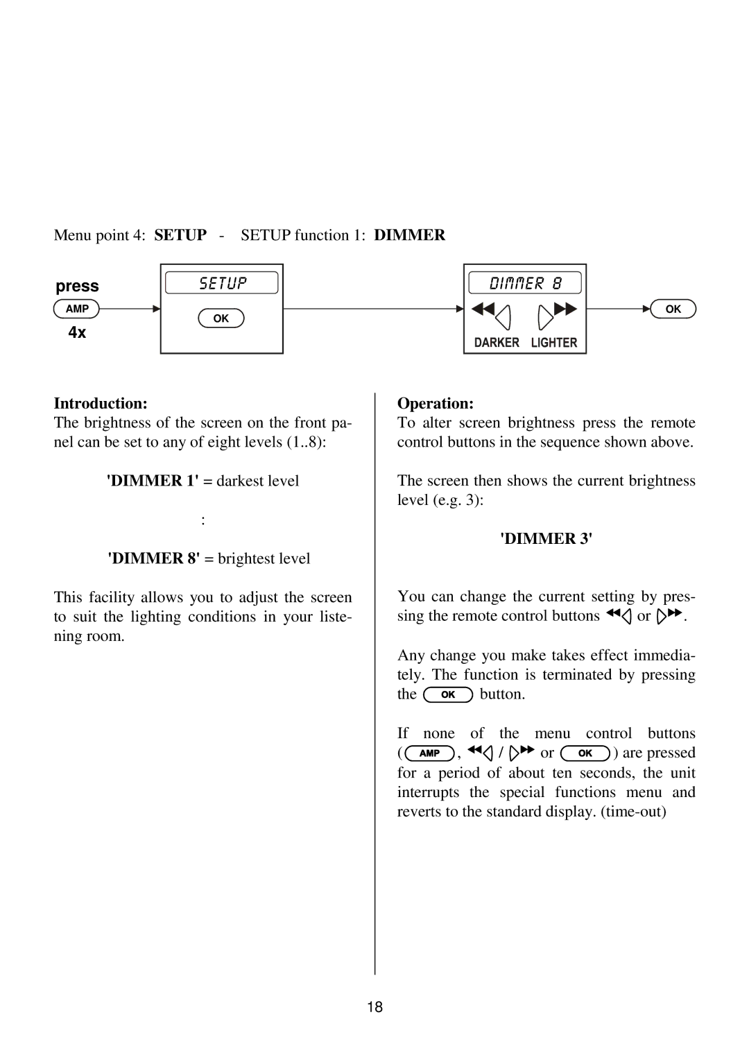 T+A Elektroakustik K1 CD-RECEIVER operating instructions Di Mm Er 