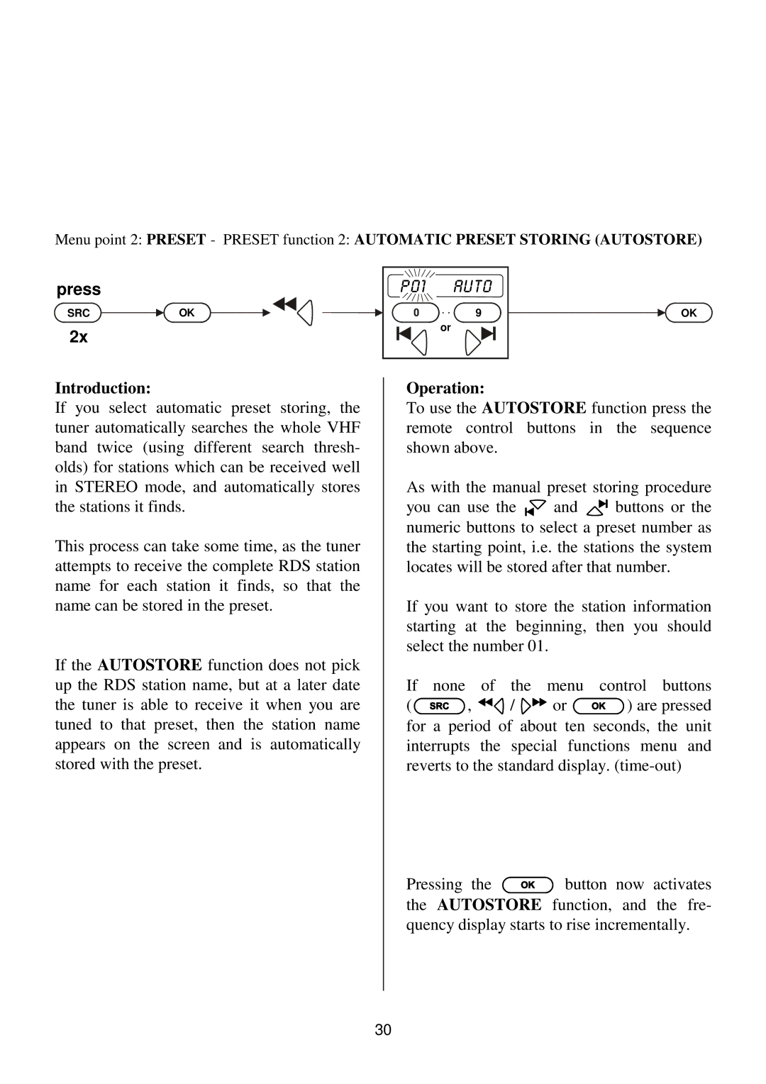 T+A Elektroakustik K1 CD-RECEIVER operating instructions Auto 