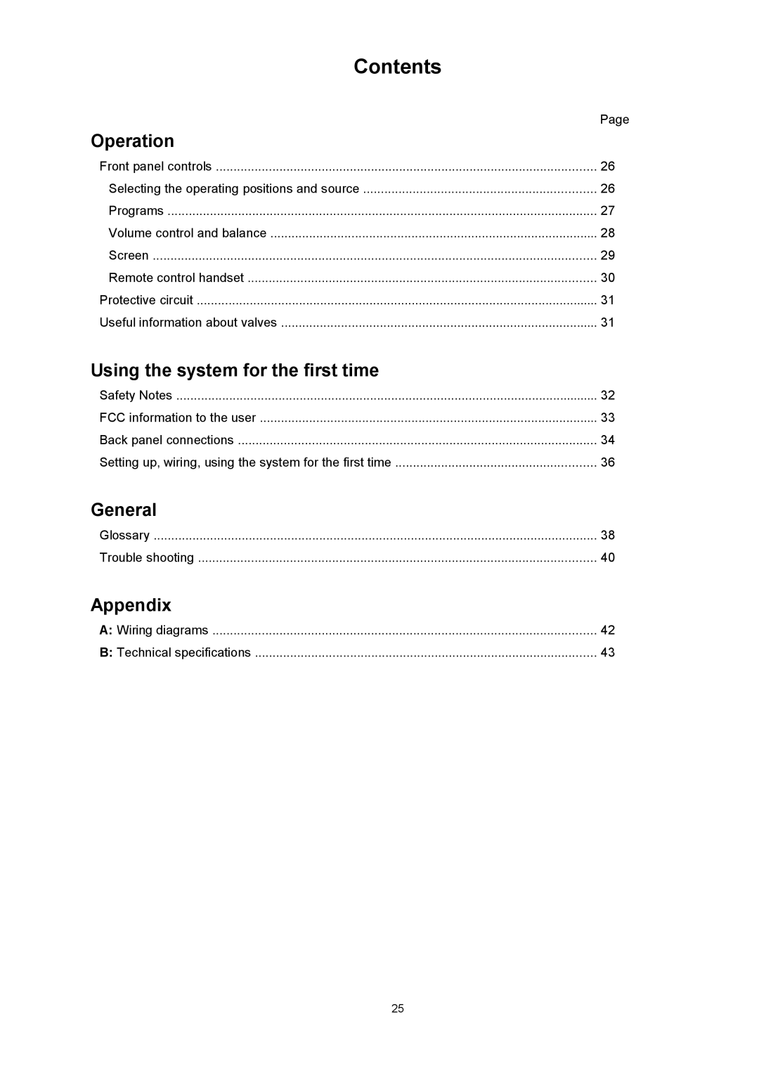 T+A Elektroakustik P 10 user manual Contents 