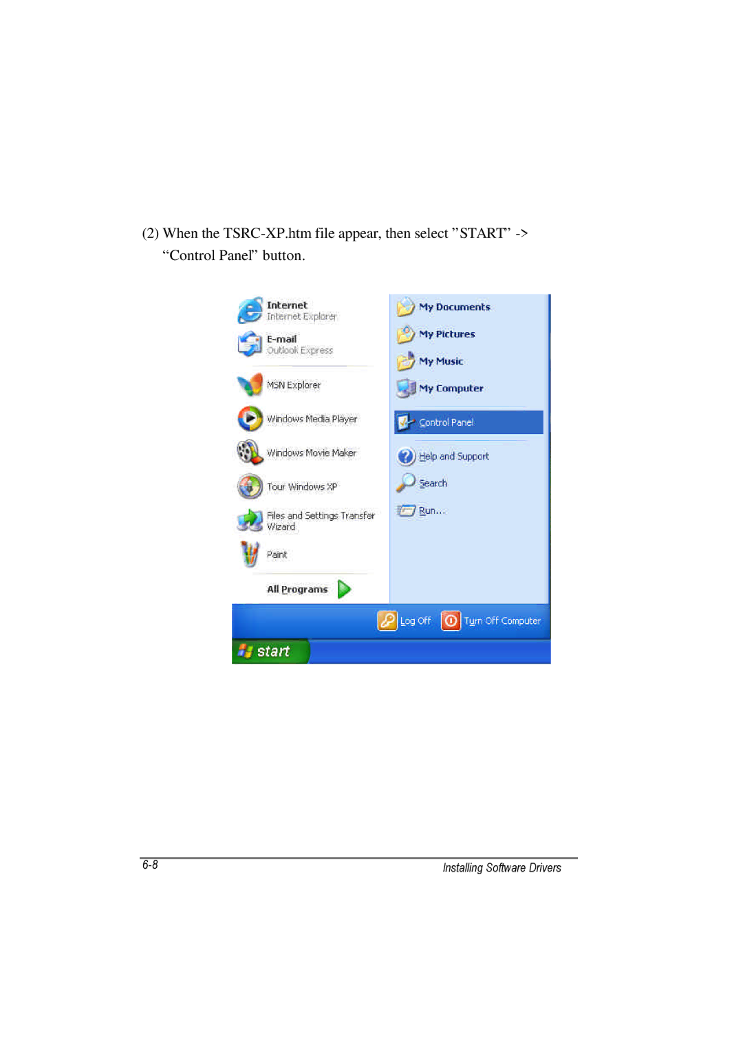 TAG 100 manual Installing Software Drivers 