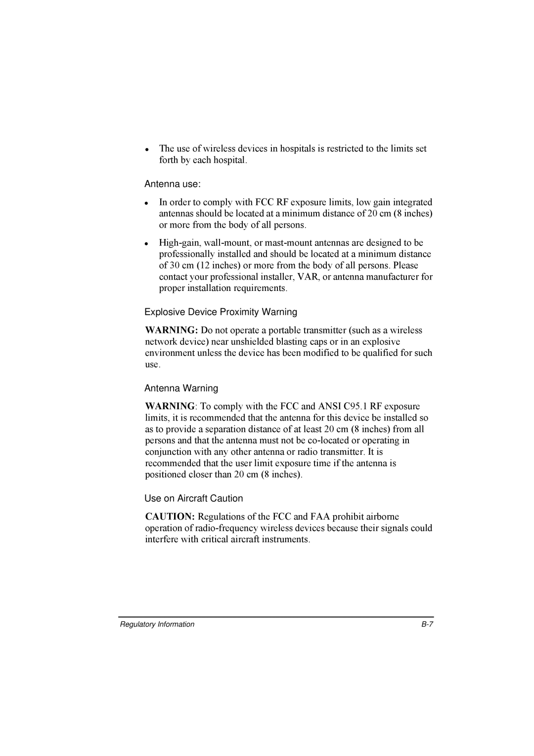 TAG 20 Series manual Antenna use 