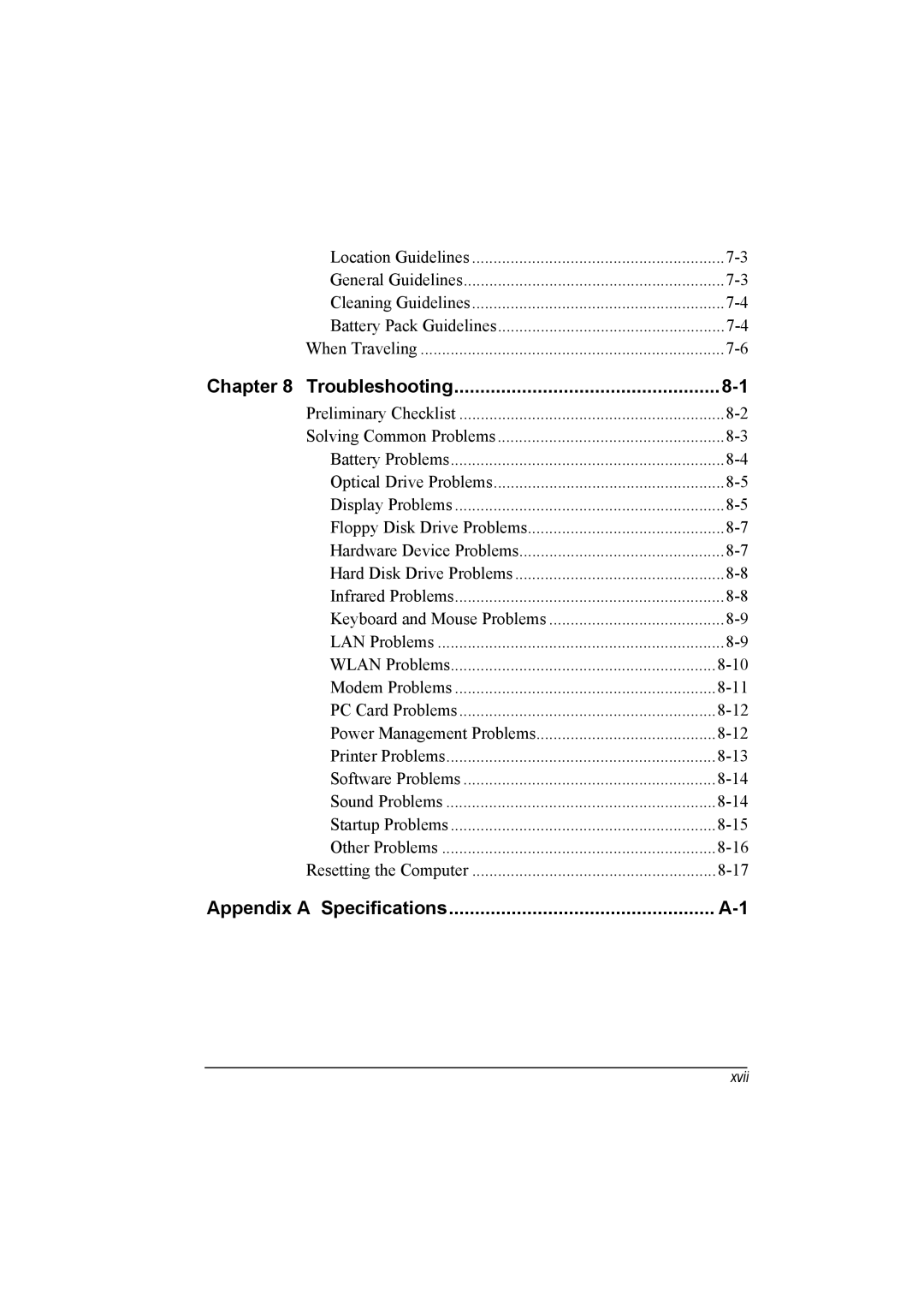 TAG 20 Series manual Appendix a Specifications 