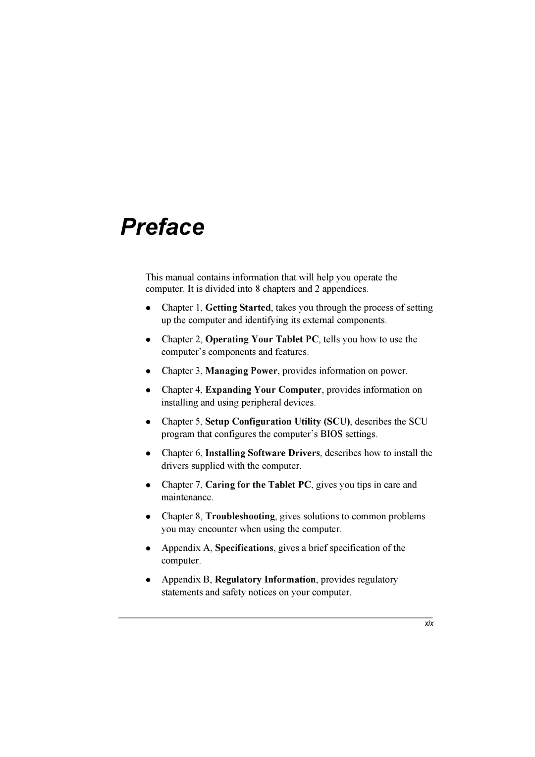 TAG 20 Series manual Preface 