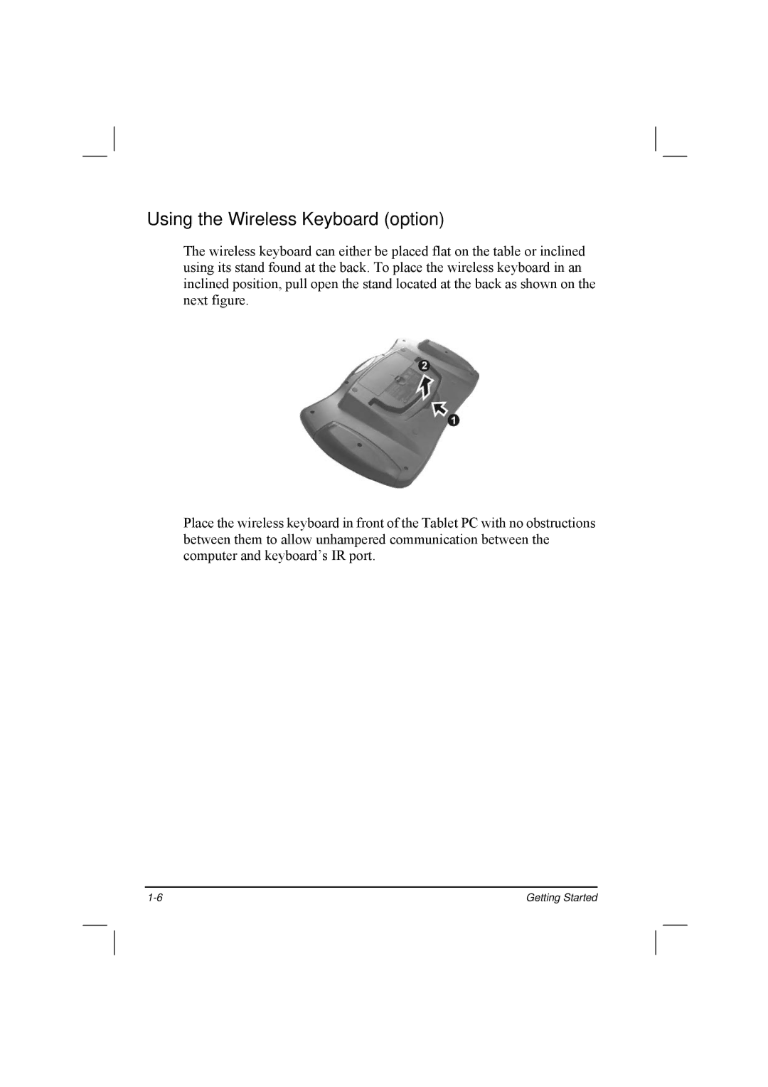 TAG 20 Series manual Using the Wireless Keyboard option 