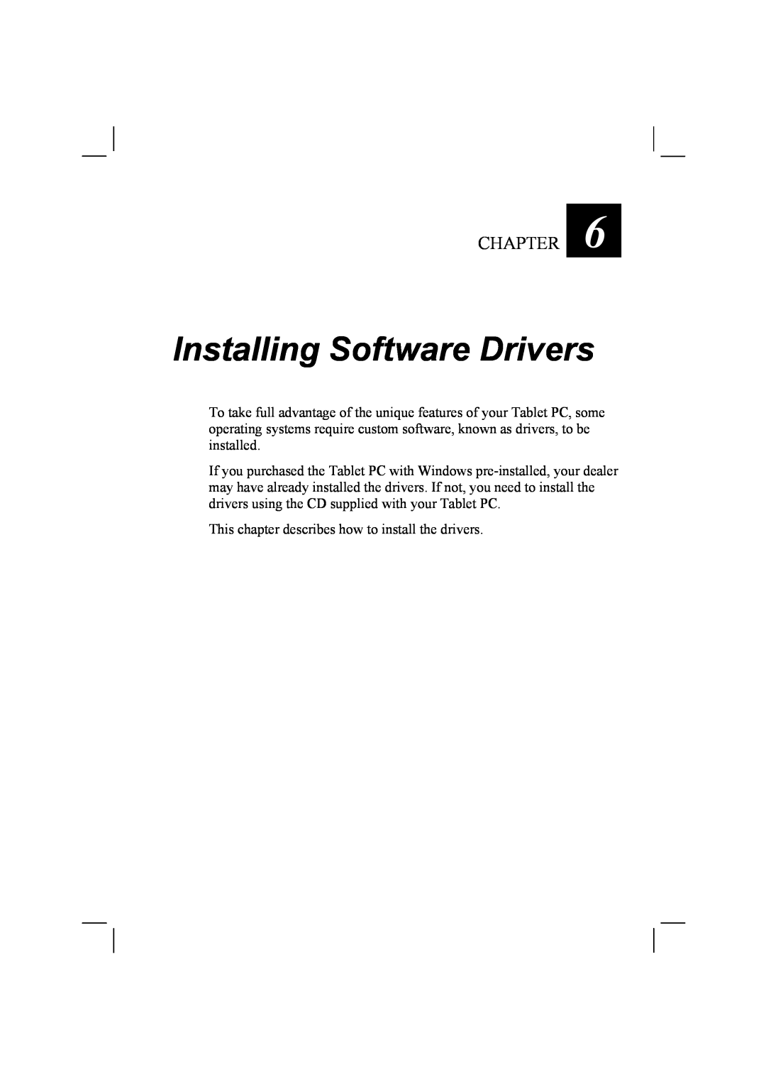 TAG 20 Series manual Installing Software Drivers, Chapter 