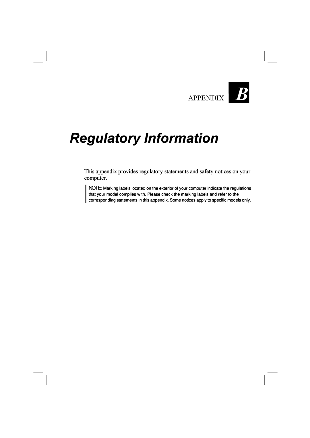 TAG 20 Series manual Regulatory Information, Appendix 