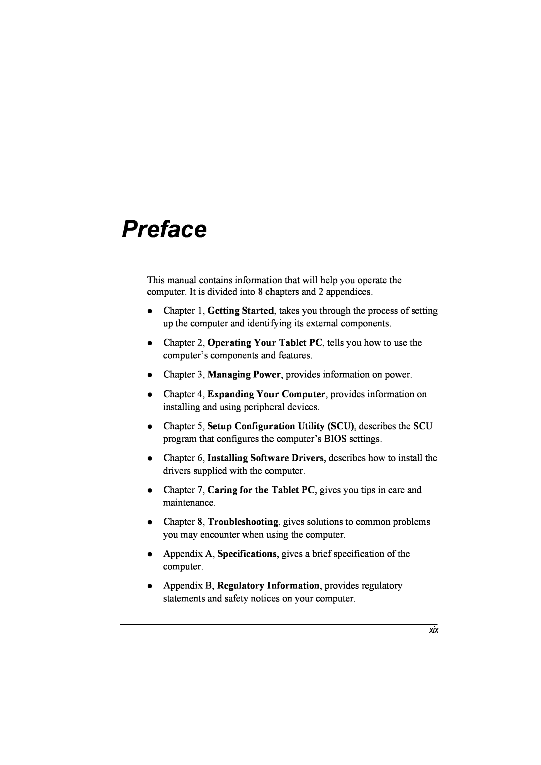 TAG 20 Series manual Preface 