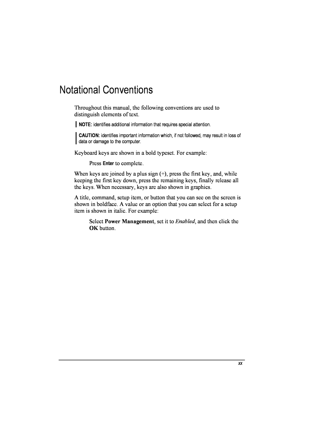TAG 20 Series manual Notational Conventions 