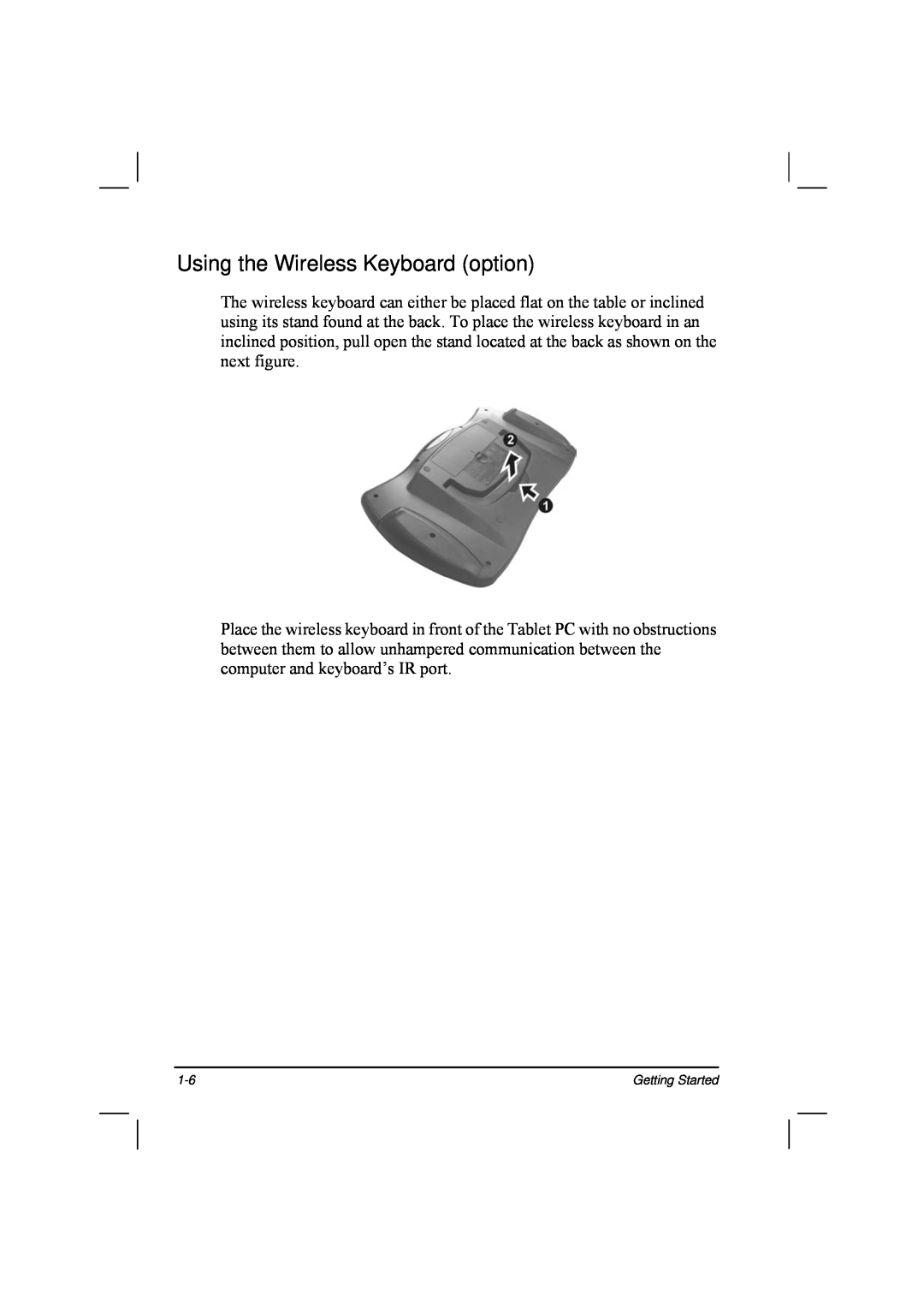 TAG 20 Series manual Using the Wireless Keyboard option 