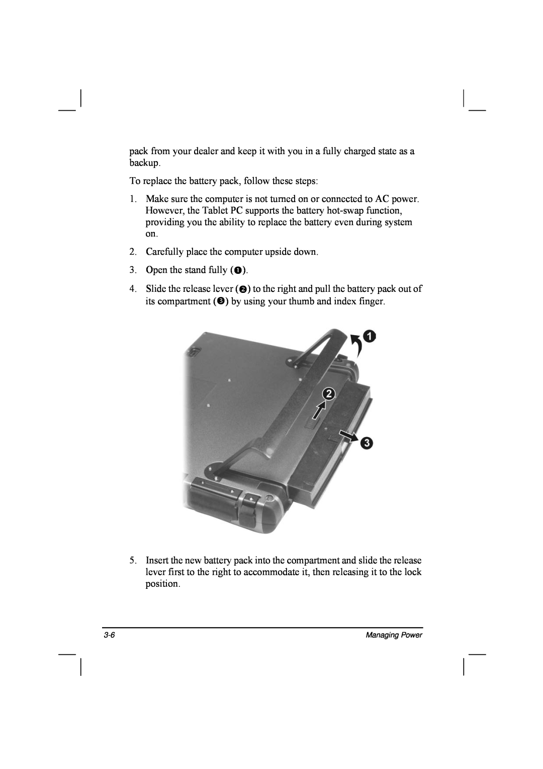 TAG 20 Series manual To replace the battery pack, follow these steps 