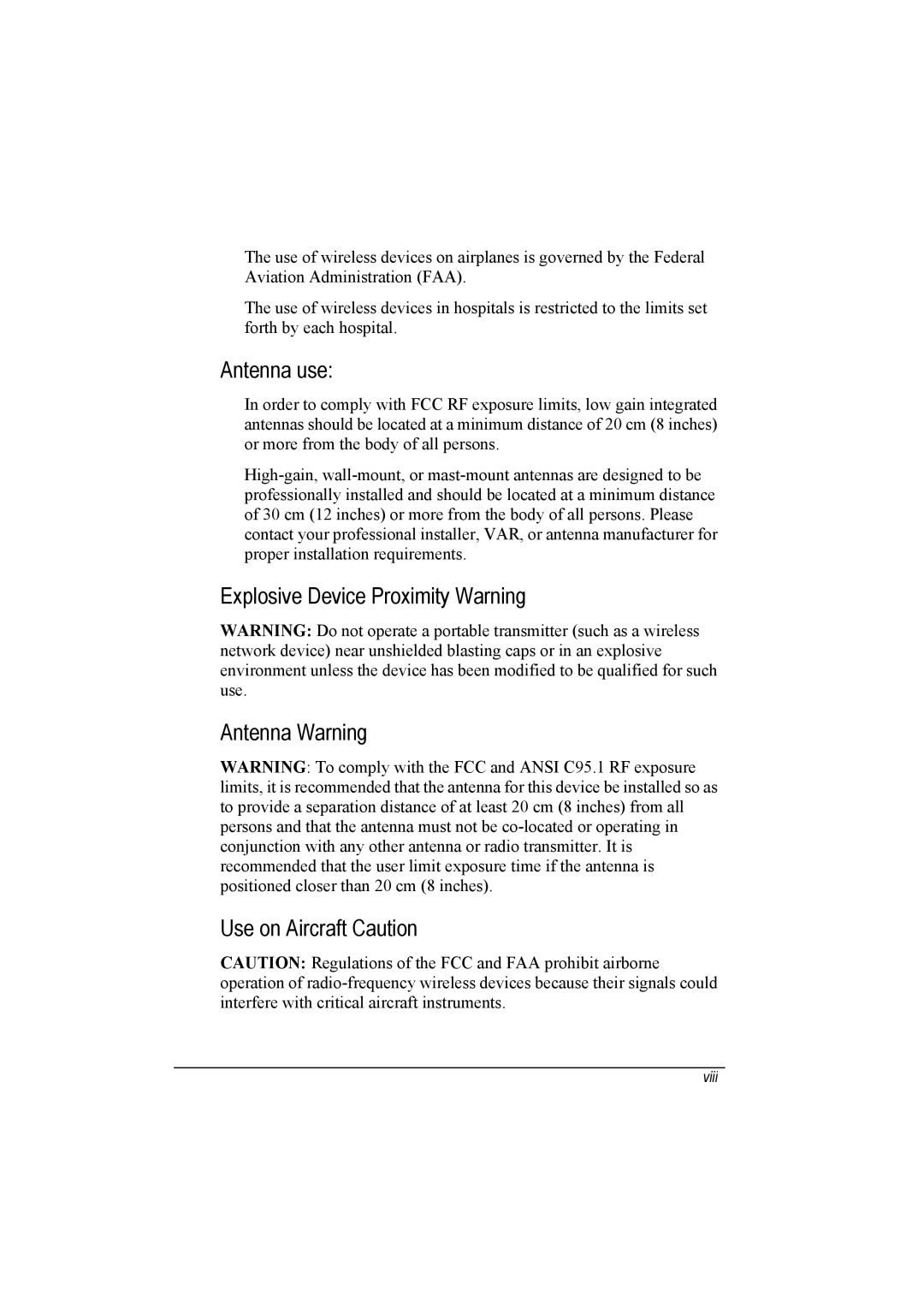 TAG 20 manual Antenna use 