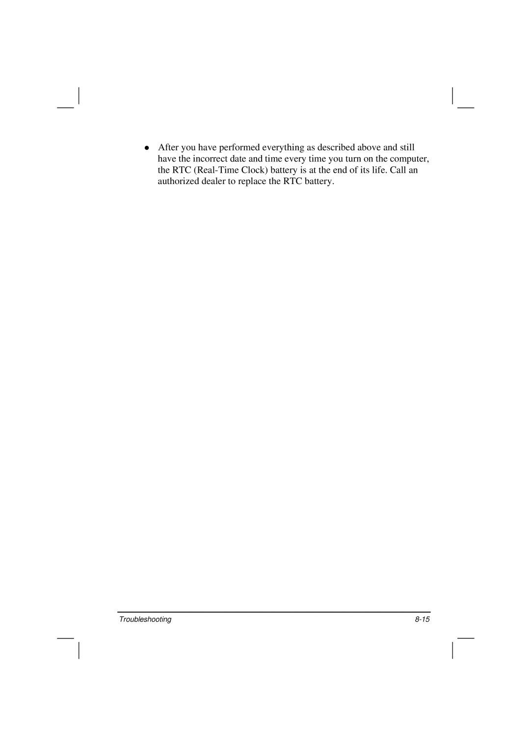 TAG 200 manual Troubleshooting 