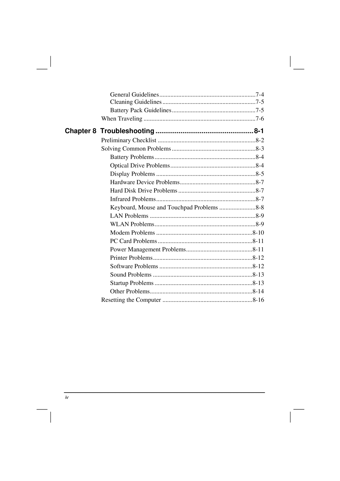 TAG 200 manual Troubleshooting 