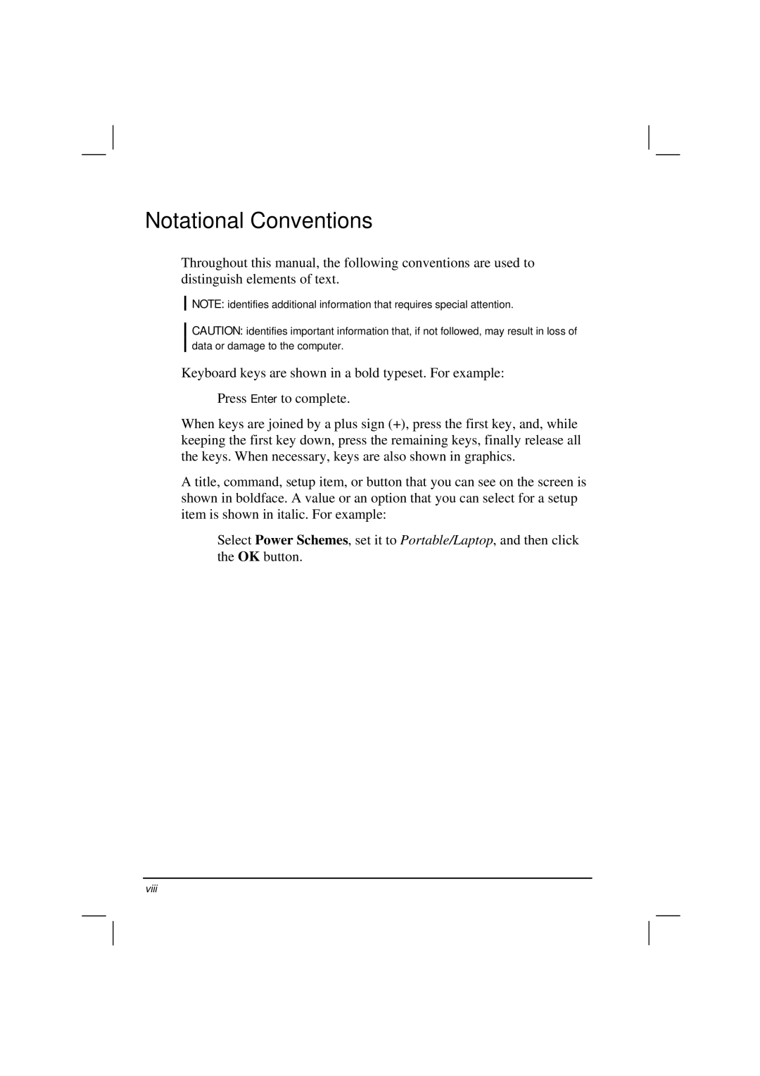 TAG MIL-BOOK 200 Series manual Notational Conventions 