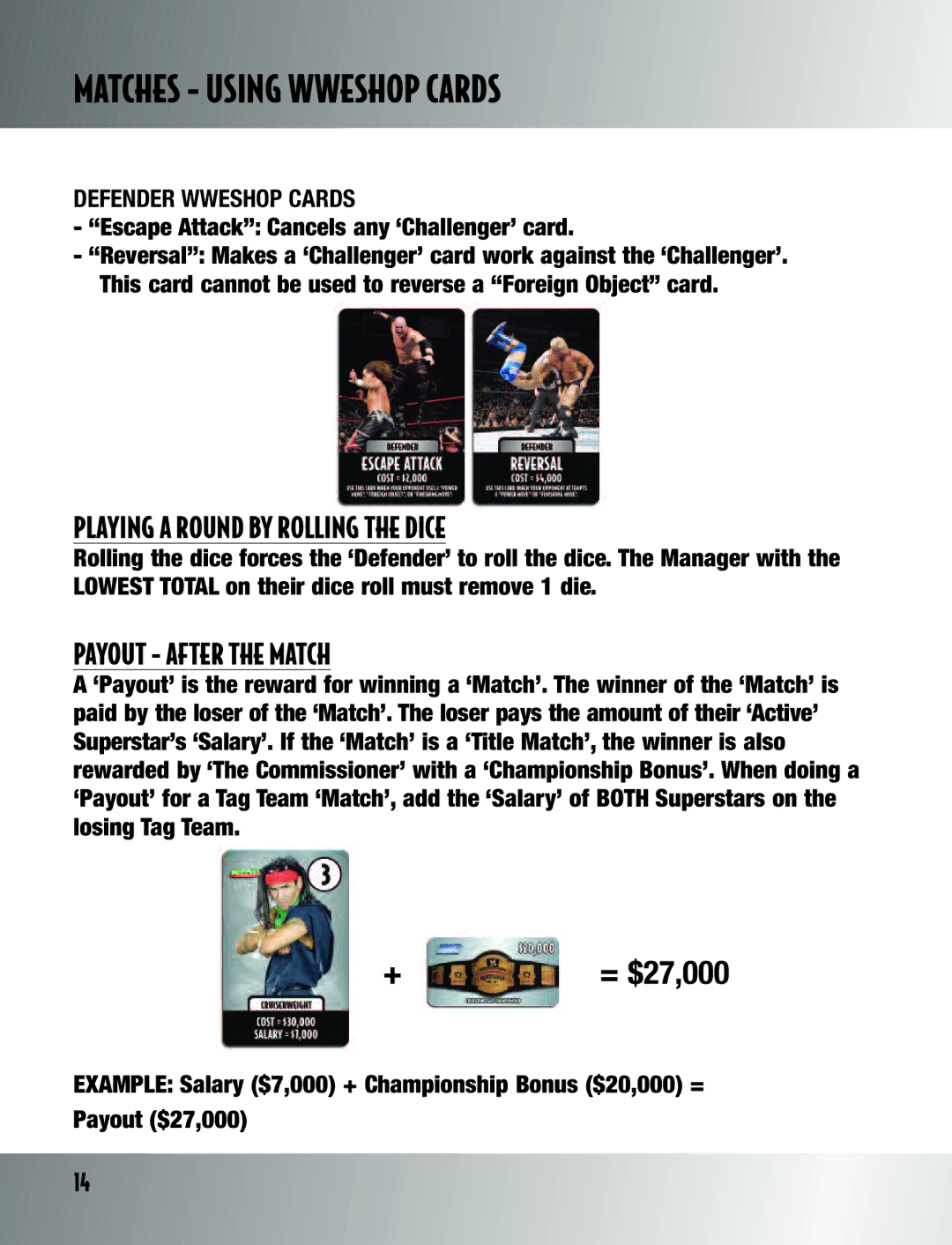 TAG Wrestling DVD Board Game Matches Using Wweshop Cards, Playing a Round by Rolling the Dice, Payout After the Match 