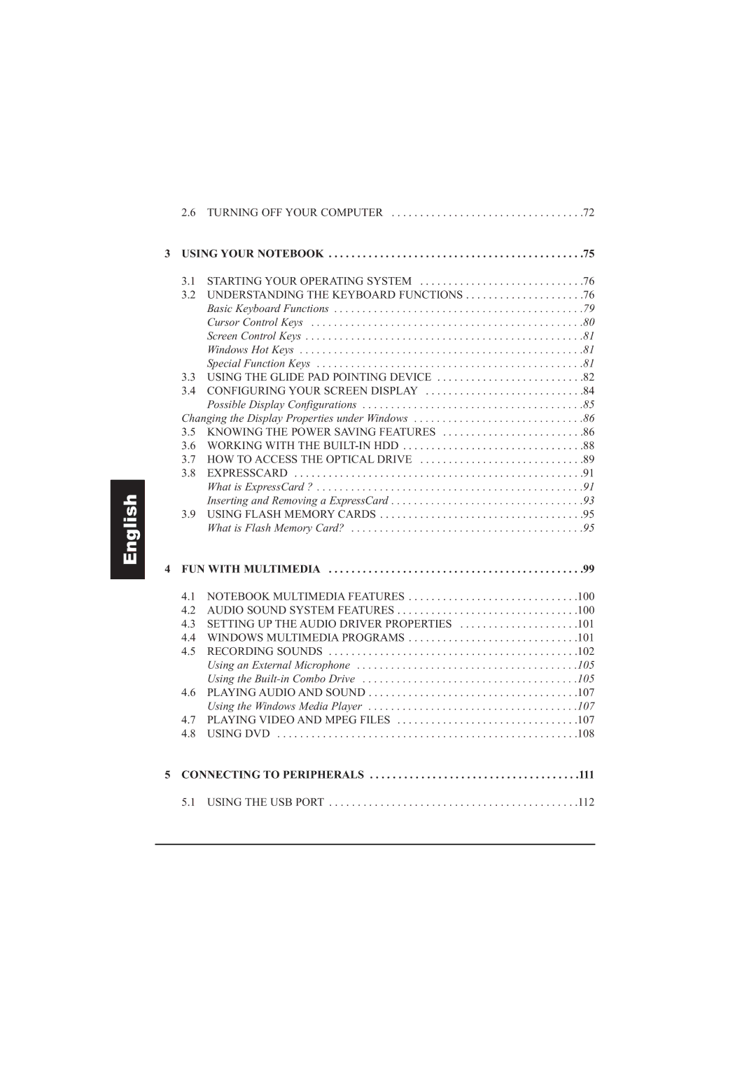 Taiwan Electrical & Electronic Manufacturers N930R manual Using Your Notebook, Connecting to Peripherals 