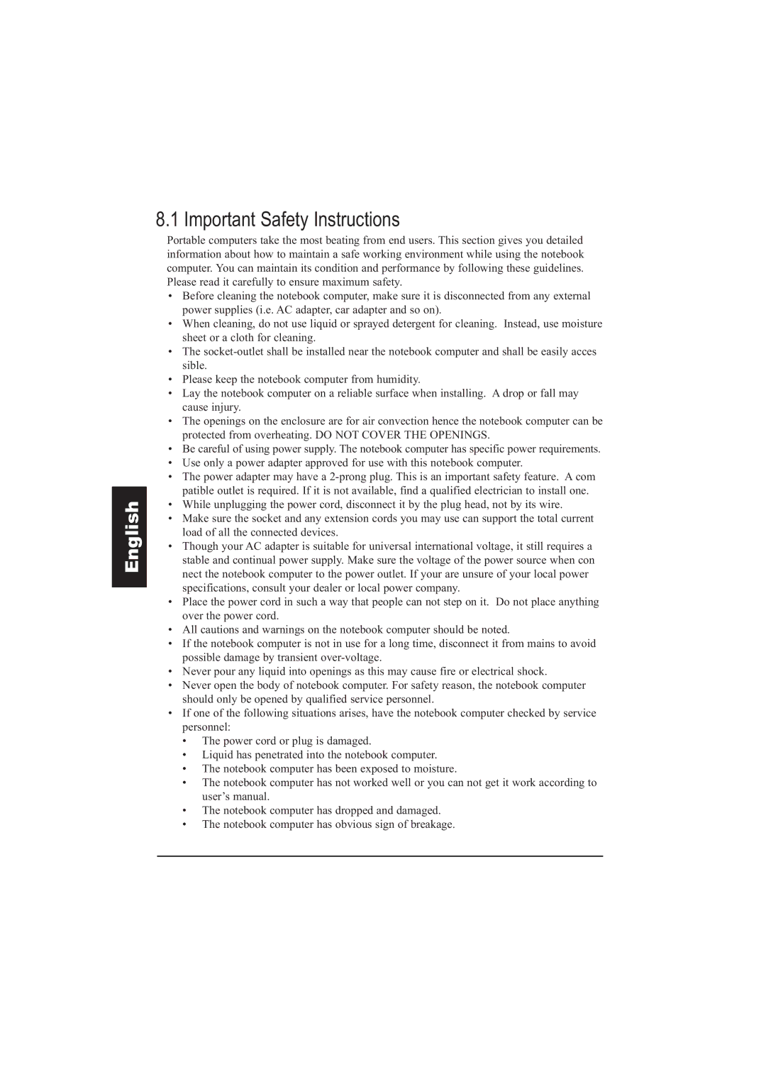 Taiwan Electrical & Electronic Manufacturers N930R manual Important Safety Instructions 