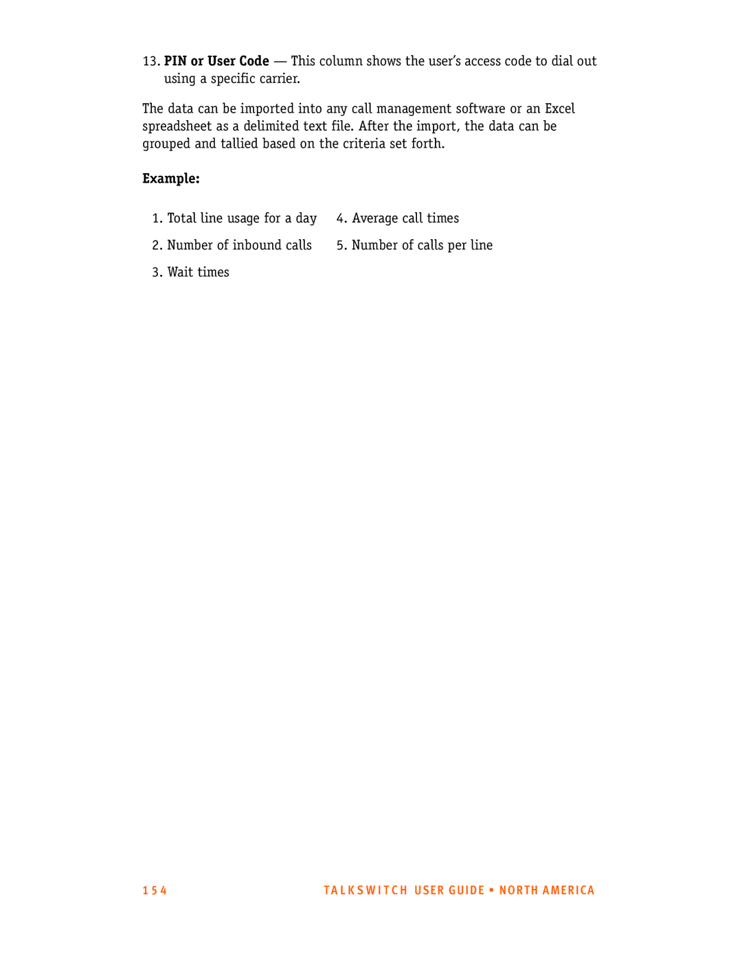 Talkswitch 24-CA, 48-CA/CVA manual Example 