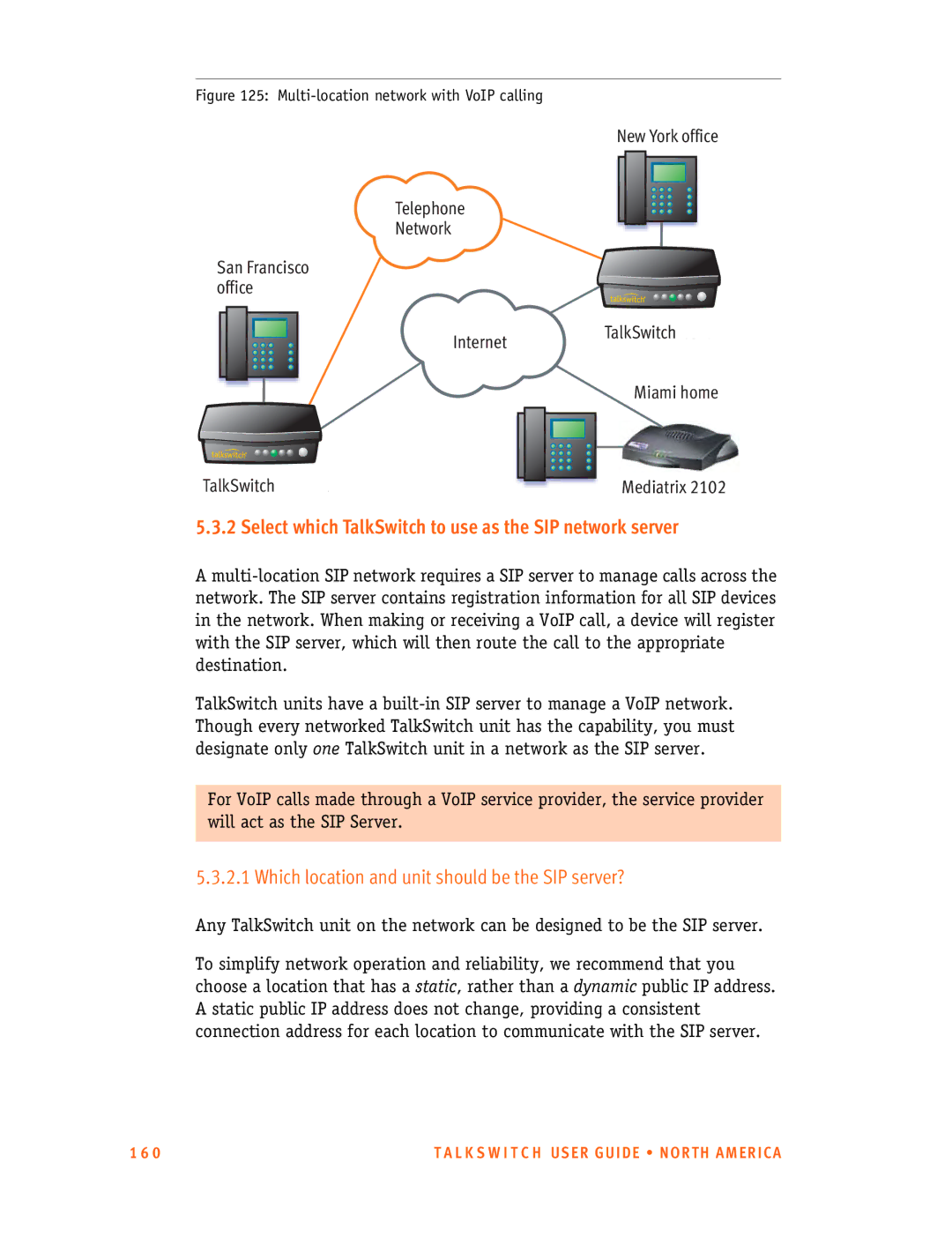 Talkswitch 24-CA, 48-CA/CVA manual Select which TalkSwitch to use as the SIP network server 