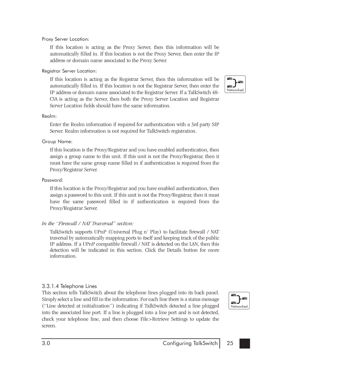 Talkswitch 48-CVA manual Firewall / NAT Traversal section 