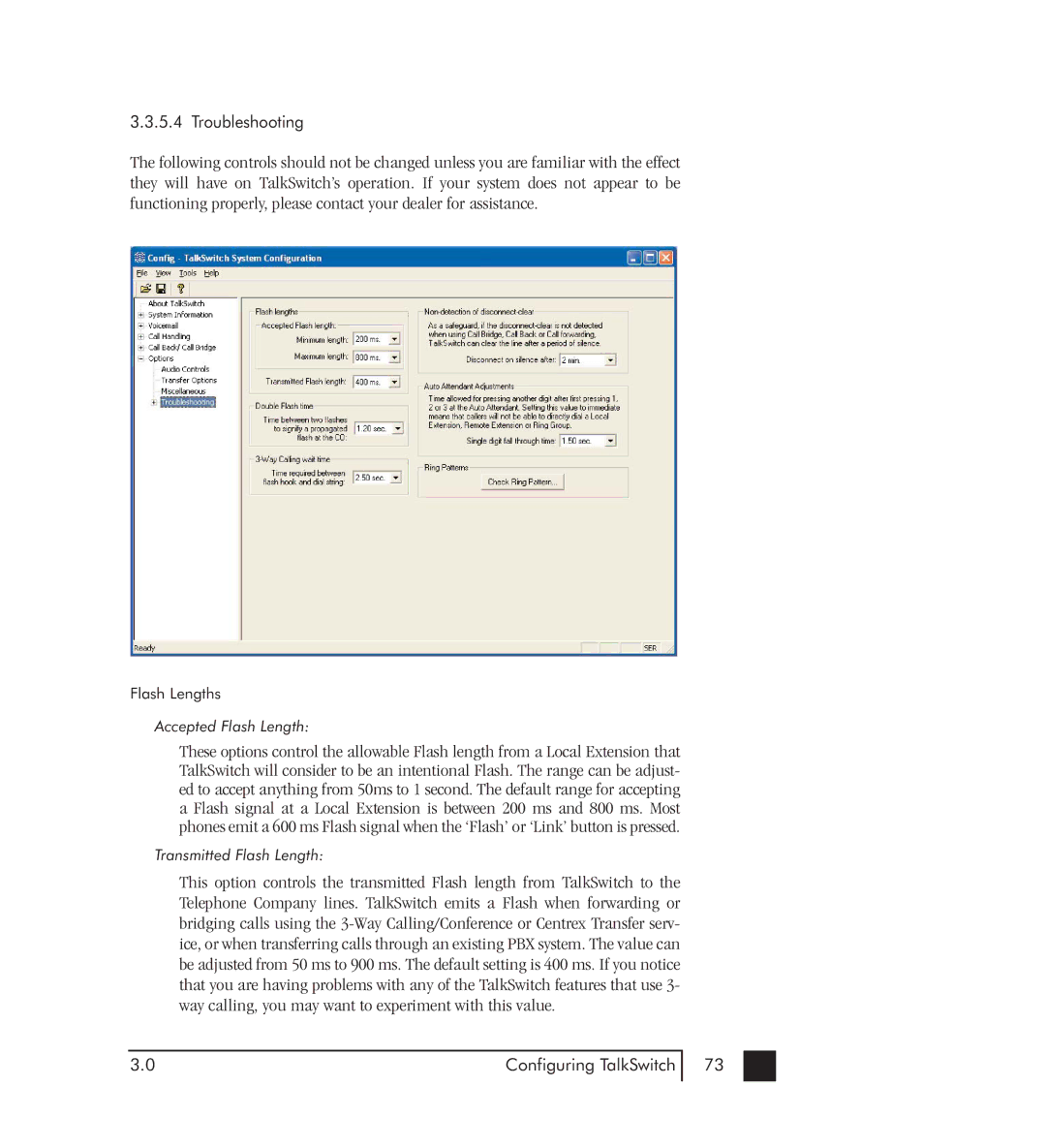 Talkswitch 48-CVA manual Troubleshooting 