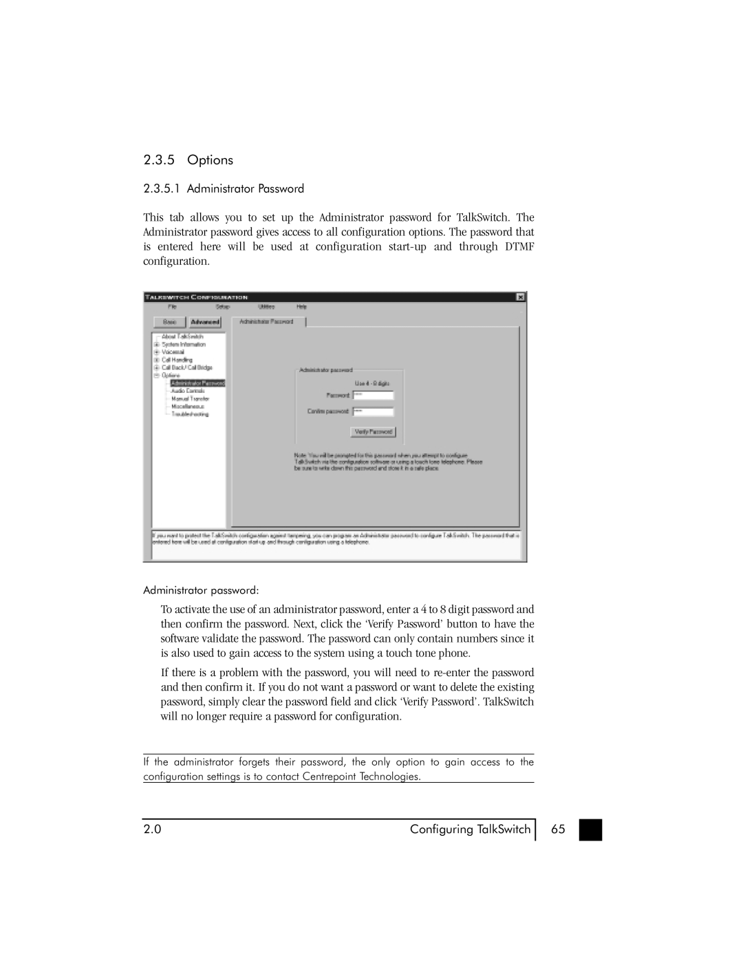 Talkswitch 48 user manual Options 