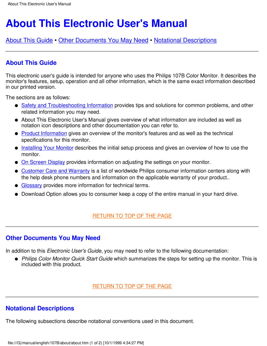 Tally Genicom 107B user manual About This Guide, Other Documents You May Need, Notational Descriptions 