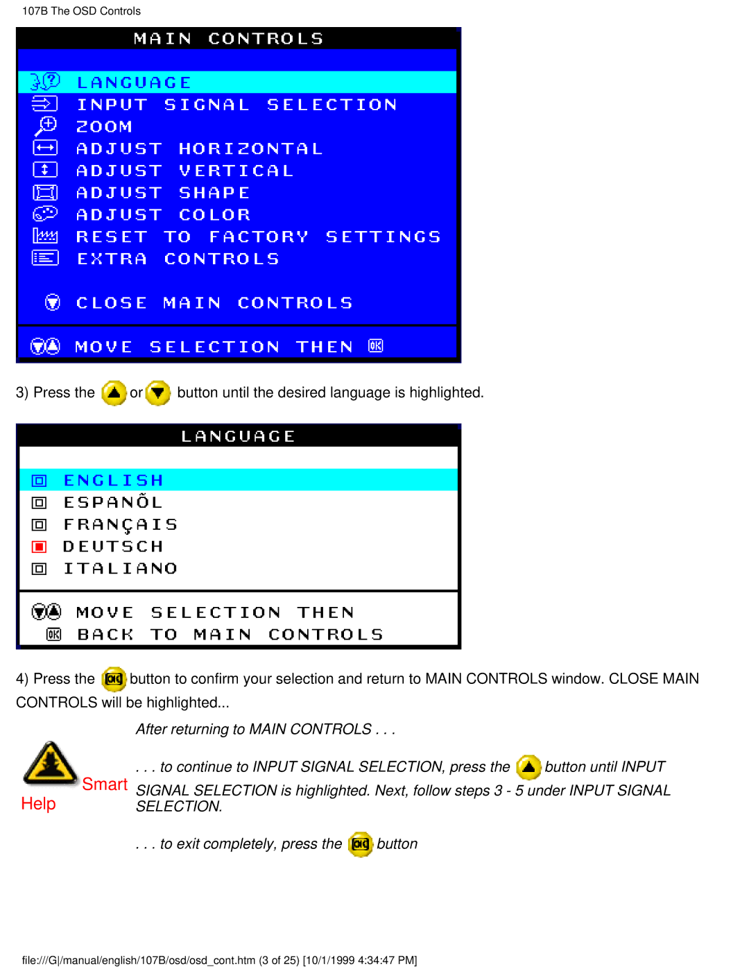 Tally Genicom 107B user manual Smart 