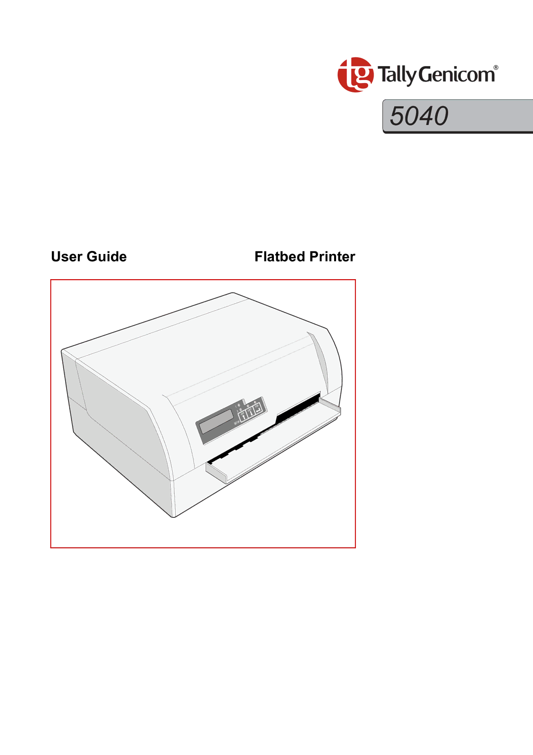 Tally Genicom 5040 manual 